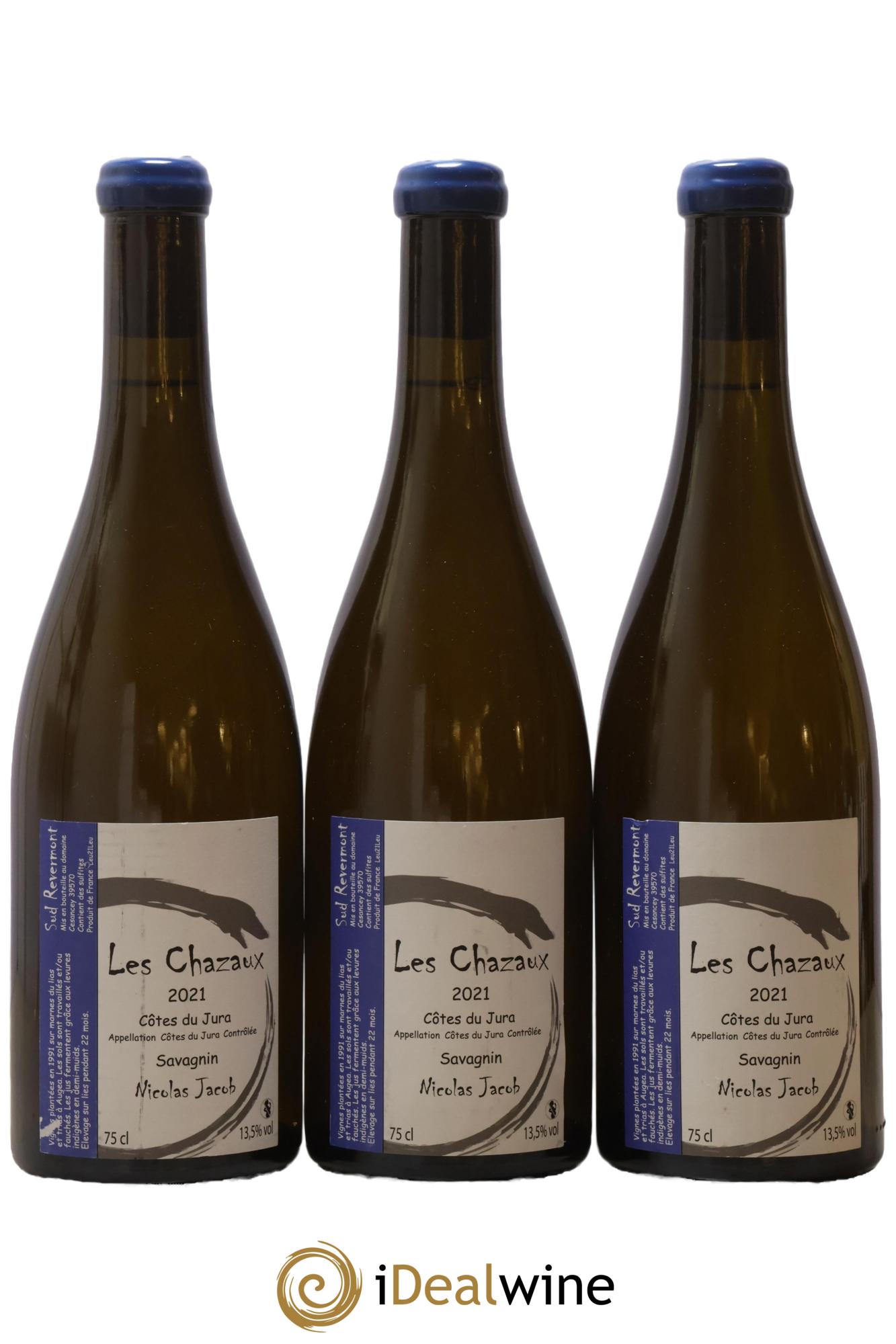Côtes du Jura Savagnin Les Chazaux Nicolas Jacob 2021 - Lot de 3 bouteilles - 0