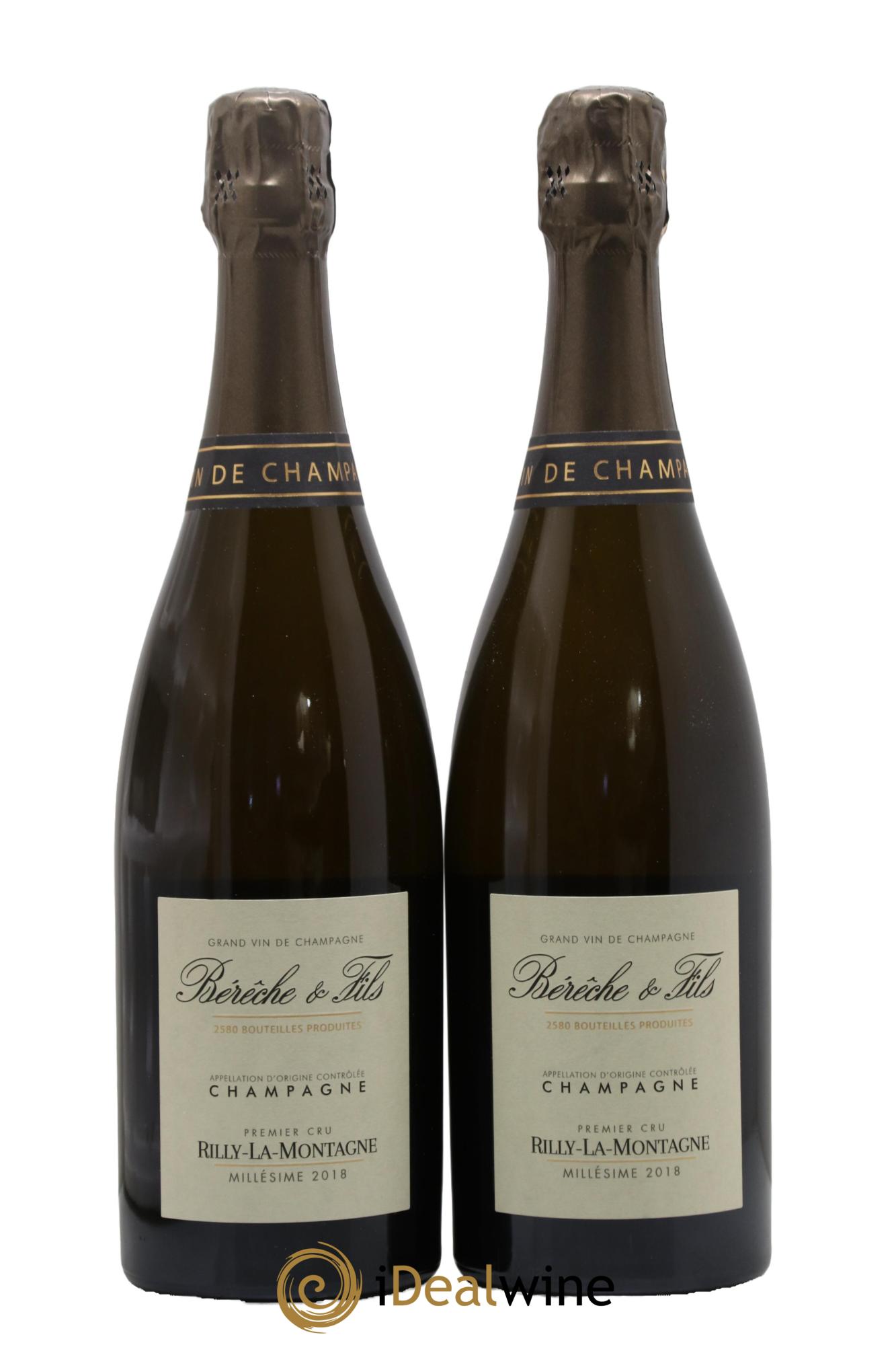 Rilly-La-Montagne 1er Cru Extra-Brut Bérêche et Fils 2018 - Lot de 2 bouteilles - 0