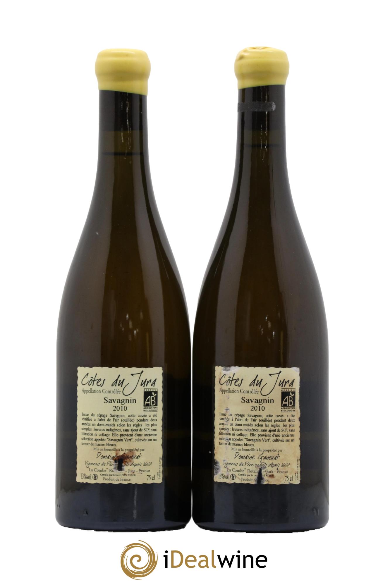 Côtes du Jura Les Chalasses Marnes Bleues Jean-François Ganevat (Domaine) 2010 - Lot de 2 bouteilles - 1