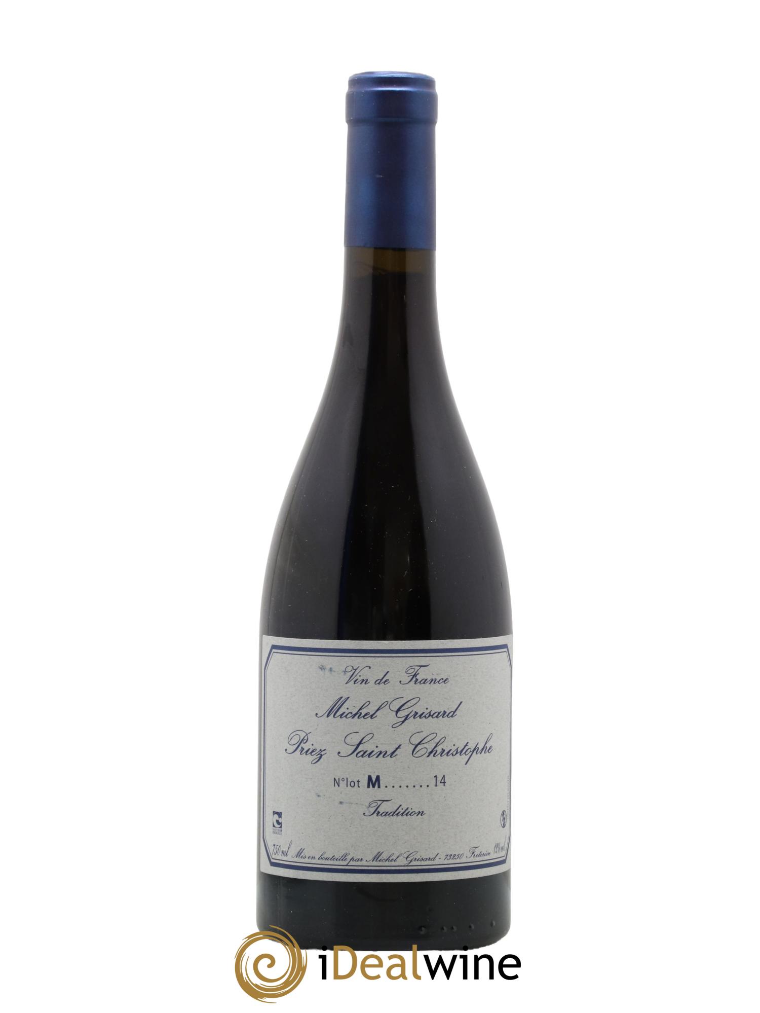 Vin de France Priez Saint Christophe Michel Grisard 2014 - Lot de 1 bouteille - 0