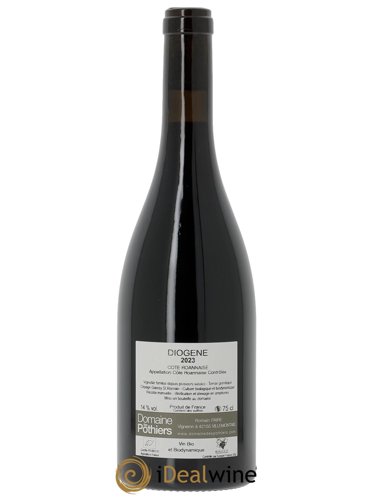 Côte Roannaise Diogène Domaine des Pothiers 2023 - Lot de 1 bouteille - 1