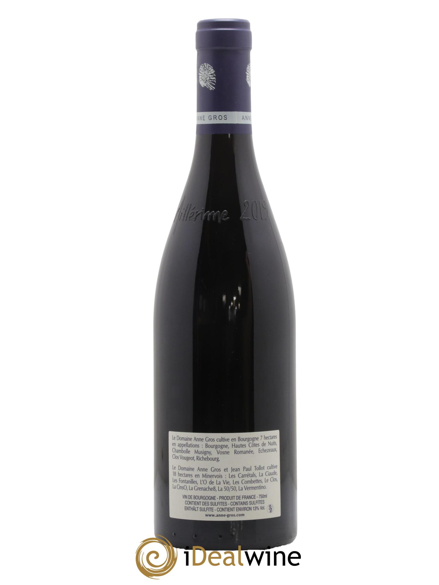 Clos de Vougeot Grand Cru Le Grand Maupertui Anne Gros 2019 - Lotto di 1 bottiglia - 1