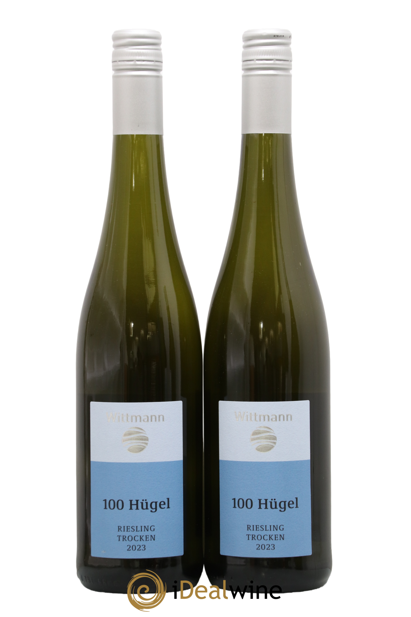 Allemagne Rheinhessen Riesling Trocken 100 Hugel Wittmann 2023 - Lot de 2 bouteilles - 0