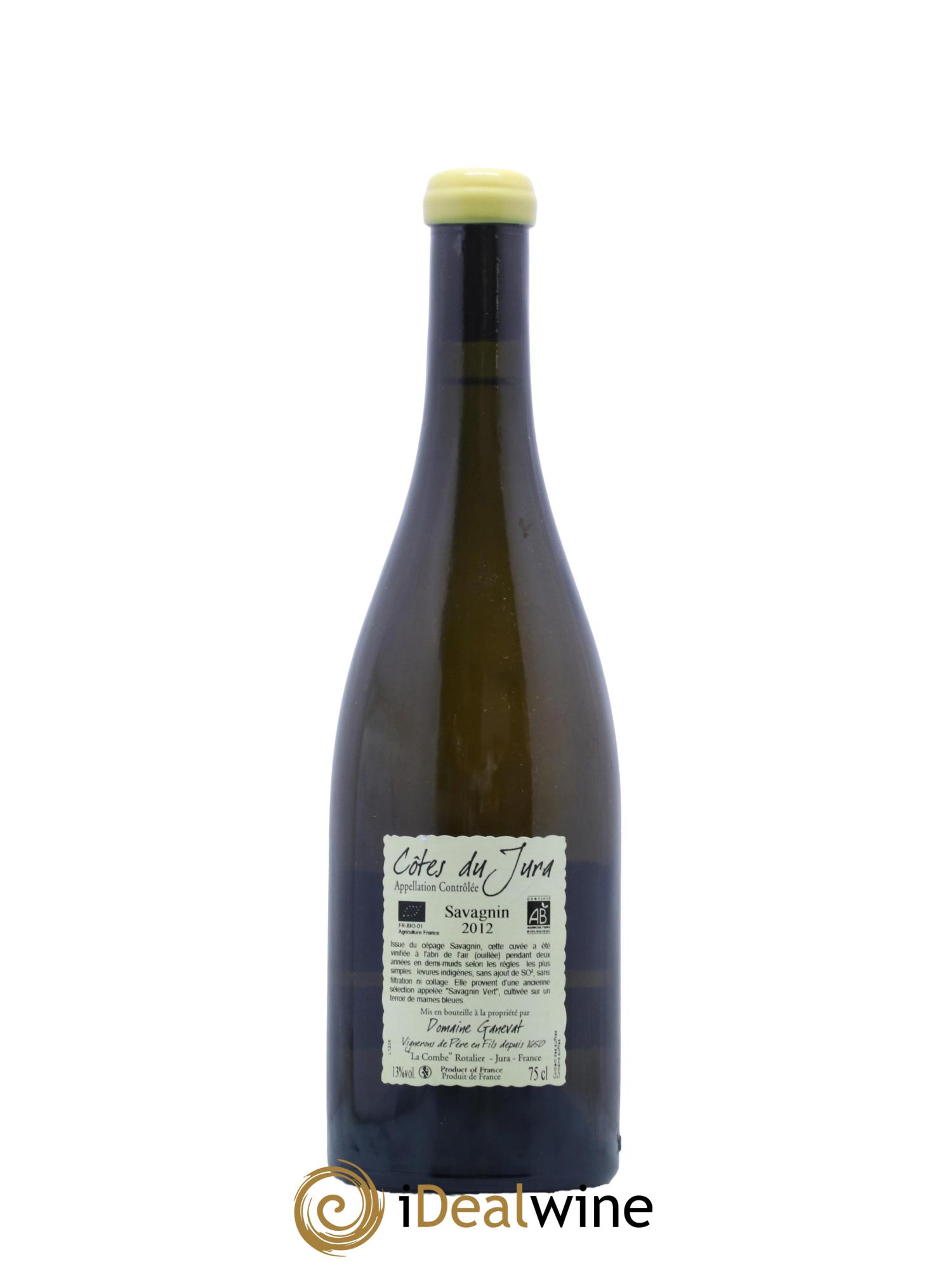 Côtes du Jura Les Chalasses Marnes Bleues Jean-François Ganevat (Domaine) 2012 - Lot de 1 bouteille - 1