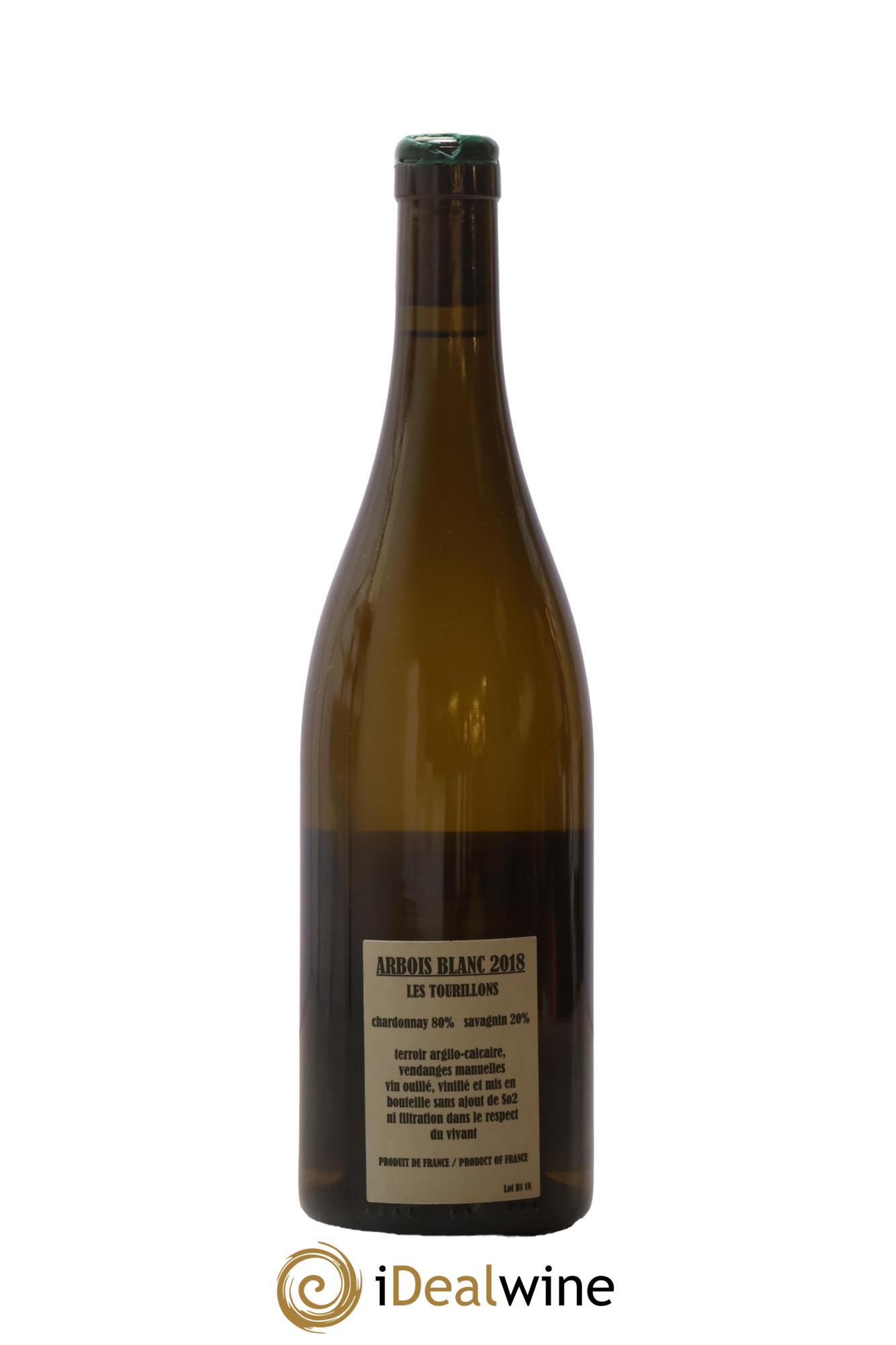 Arbois Chardonnay Savagnin Les Tourillons Adeline Houillon & Renaud Bruyère 2018 - Lotto di 1 bottiglia - 1