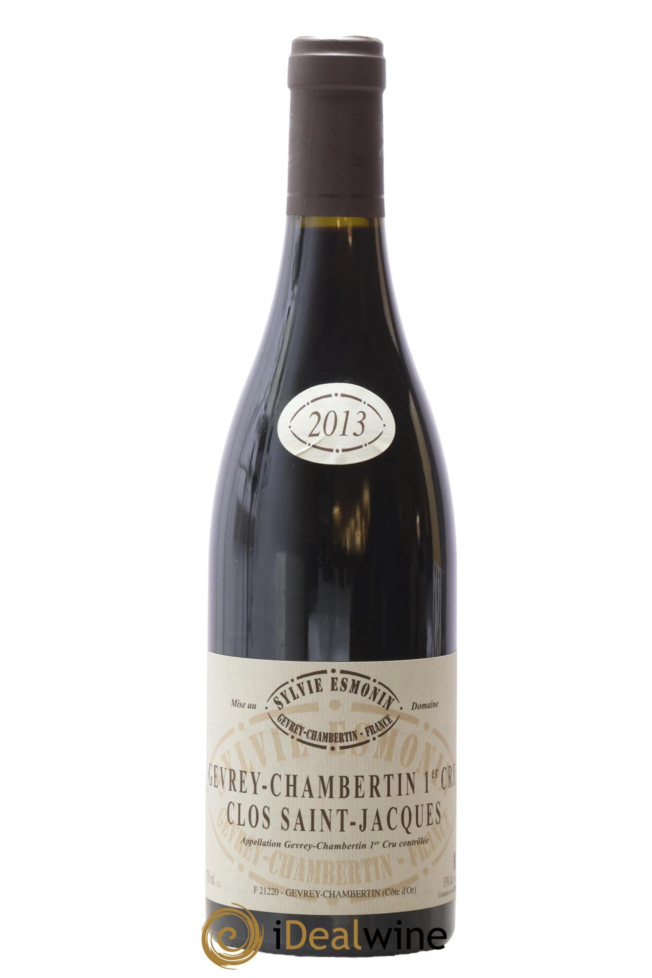 Gevrey-Chambertin 1er Cru Clos Saint Jacques Sylvie Esmonin 2013 - Posten von 1 Flasche - 0
