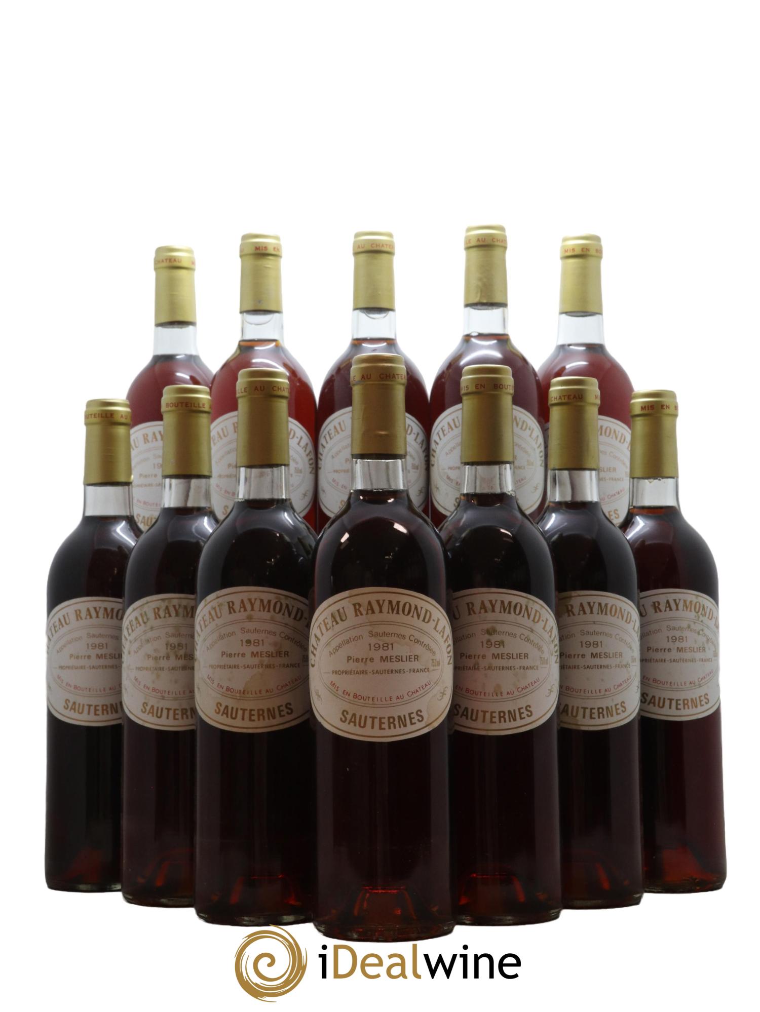 Château Raymond Lafon 1981 - Lotto di 12 bottiglie - 0