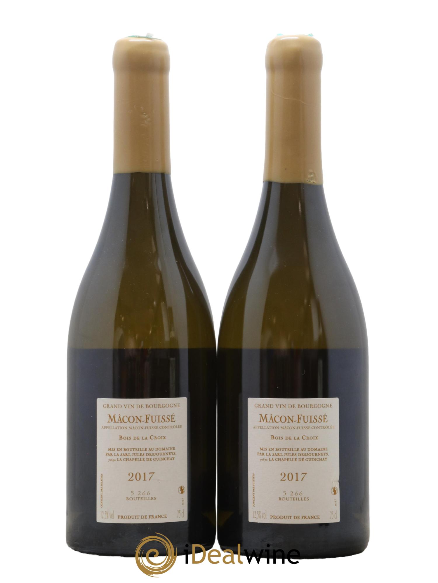 Mâcon-Fuissé Bois de la Croix Jules Desjourneys 2017 - Posten von 2 Flaschen - 1