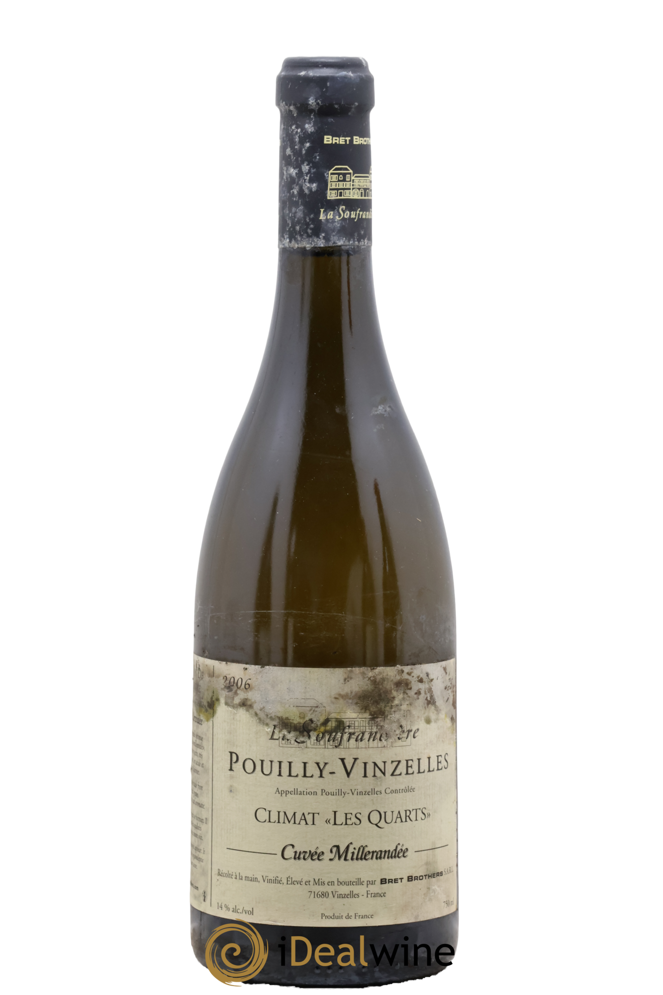 Pouilly-Vinzelles Les Quarts Millerandée La Soufrandière - Bret Brothers 2006 - Lot de 1 bouteille - 0