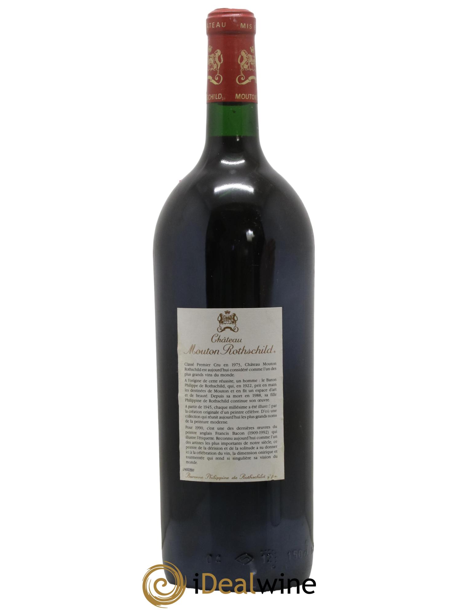Château Mouton Rothschild 1er Grand Cru Classé 1990 - Lot de 1 magnum - 1
