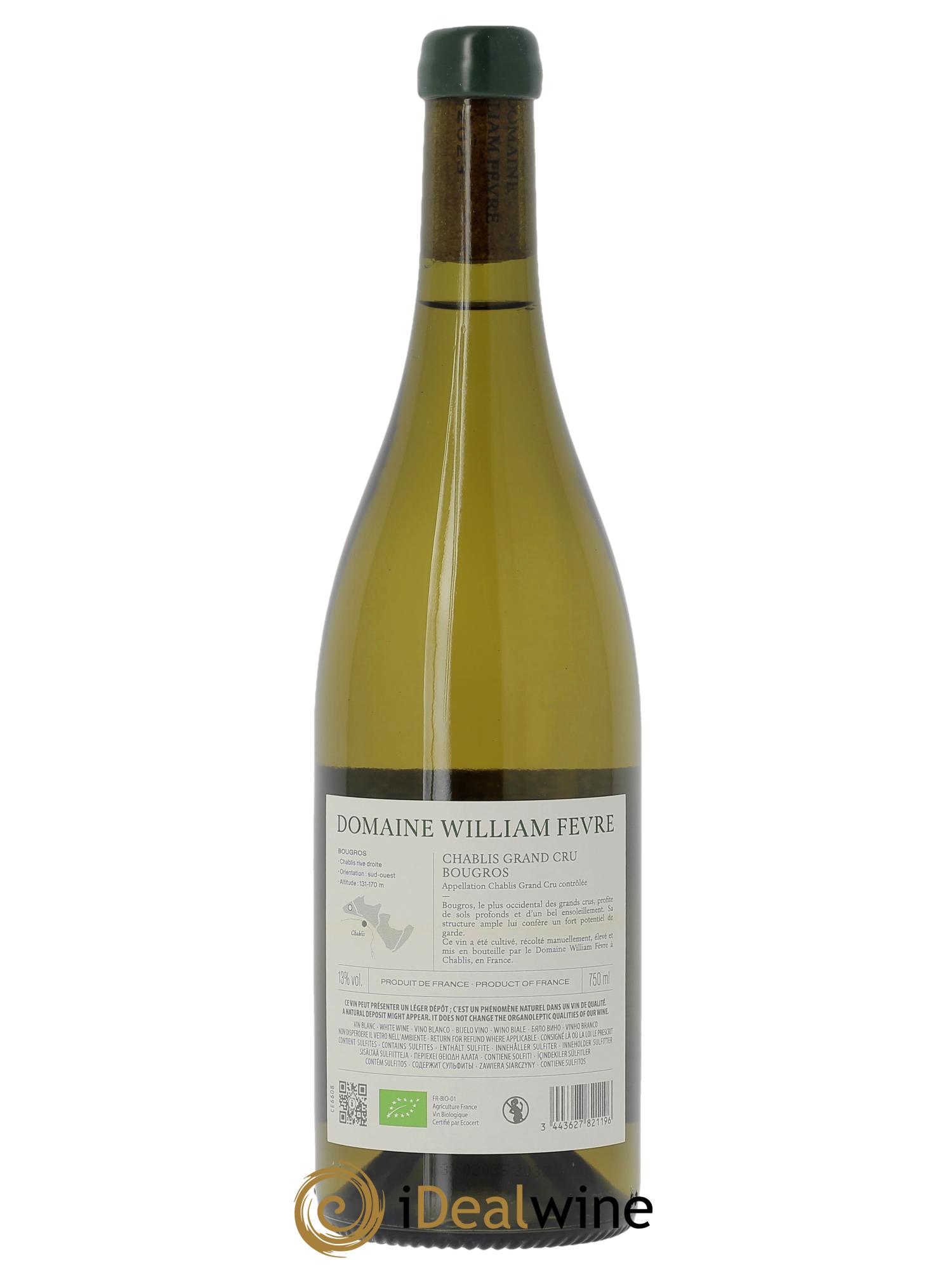 Chablis Grand Cru Bougros William Fèvre 2023 - Lote de 1 botella - 1
