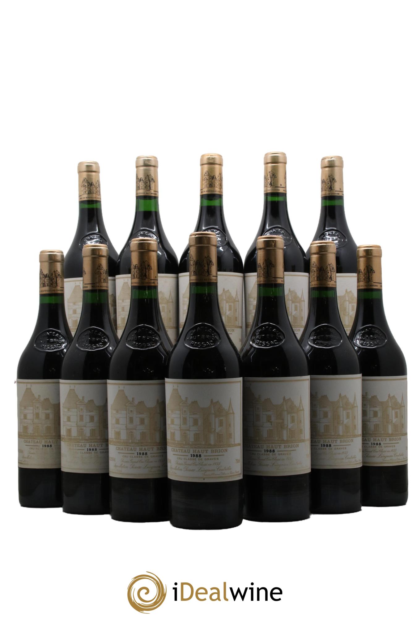 Château Haut Brion 1er Grand Cru Classé 1988 - Lot de 12 bouteilles - 0