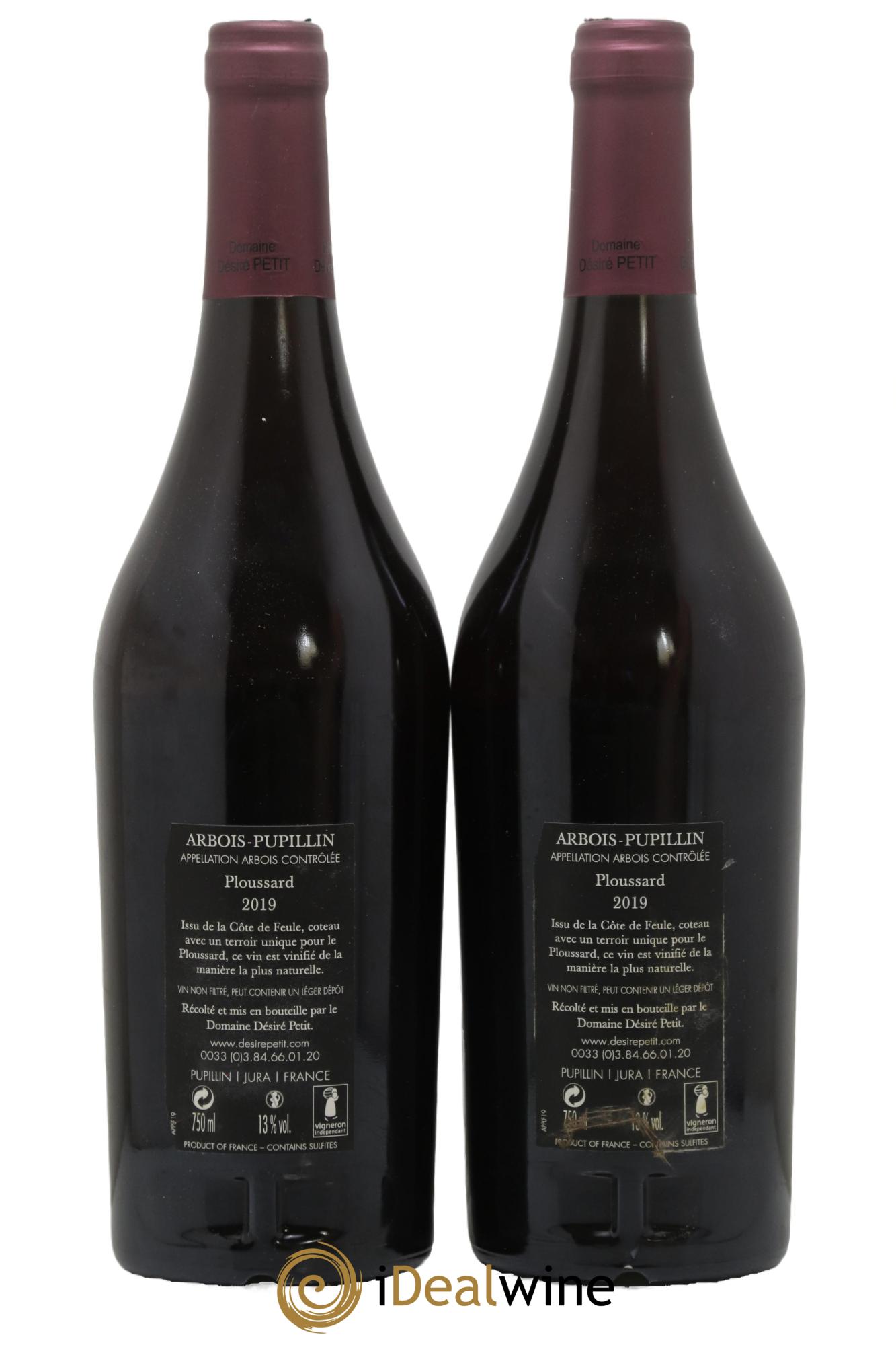 Arbois Pupillin Ploussard de Feule Domaine Désiré Petit 2019 - Lotto di 2 bottiglie - 1