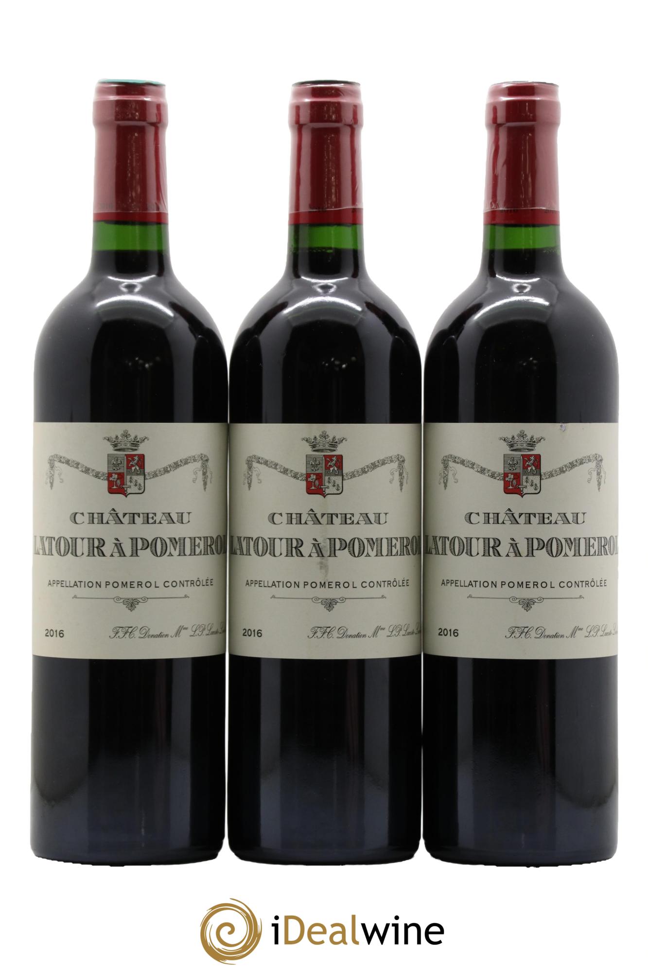 Château Latour à Pomerol 2016 - Lot de 3 bouteilles - 0
