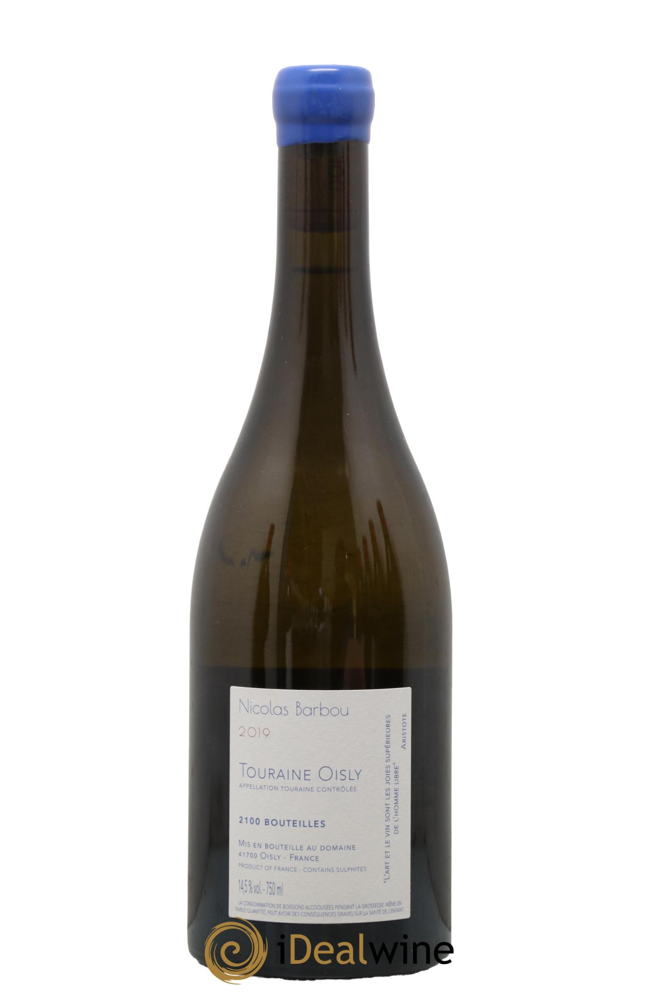 Touraine-Oisly Utopie Créative Nicolas Barbou 2019 - Lot de 1 bouteille - 1