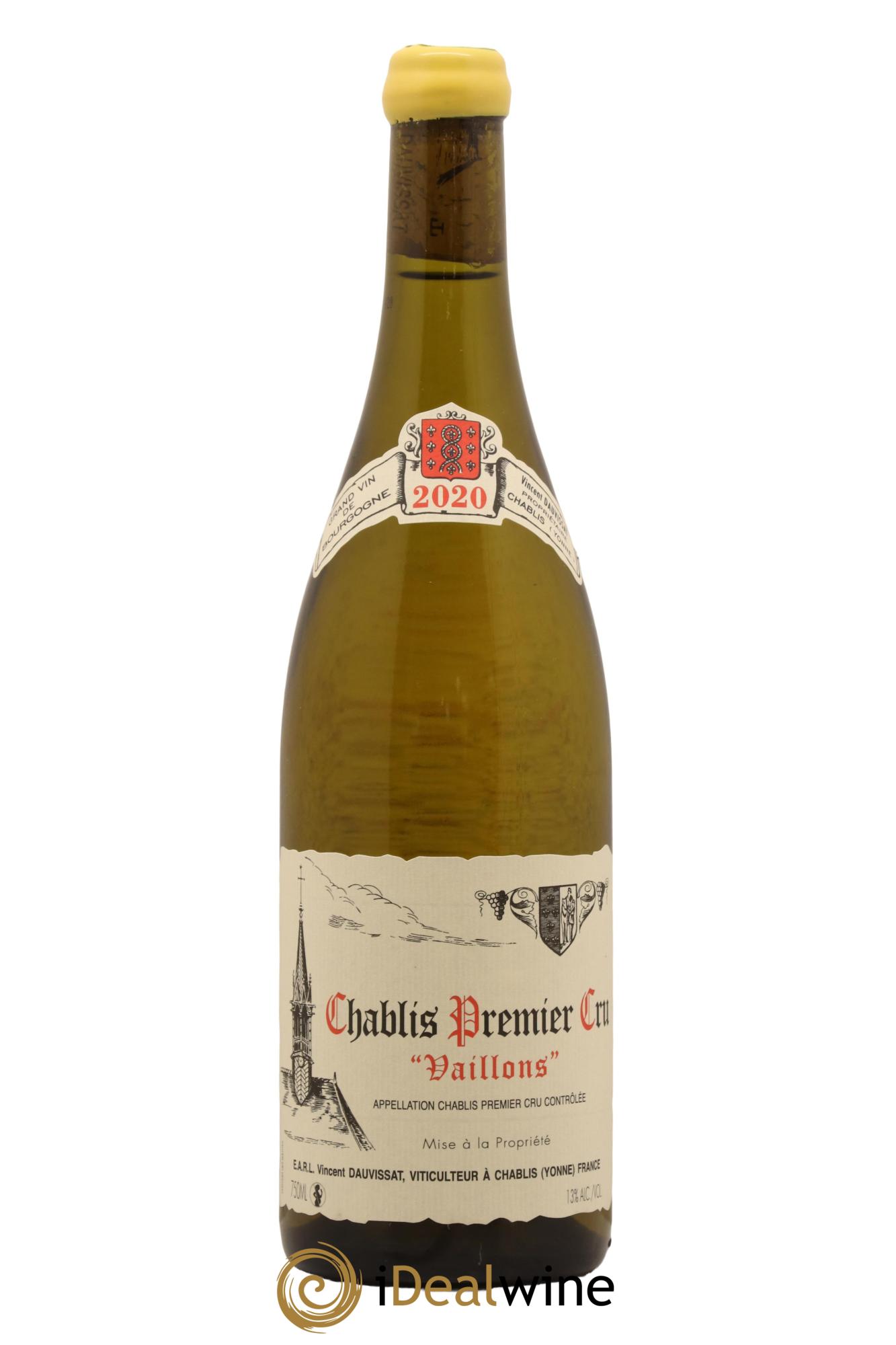 Chablis 1er Cru Vaillons Vincent Dauvissat (Domaine) 2020 - Lot de 1 bouteille - 0