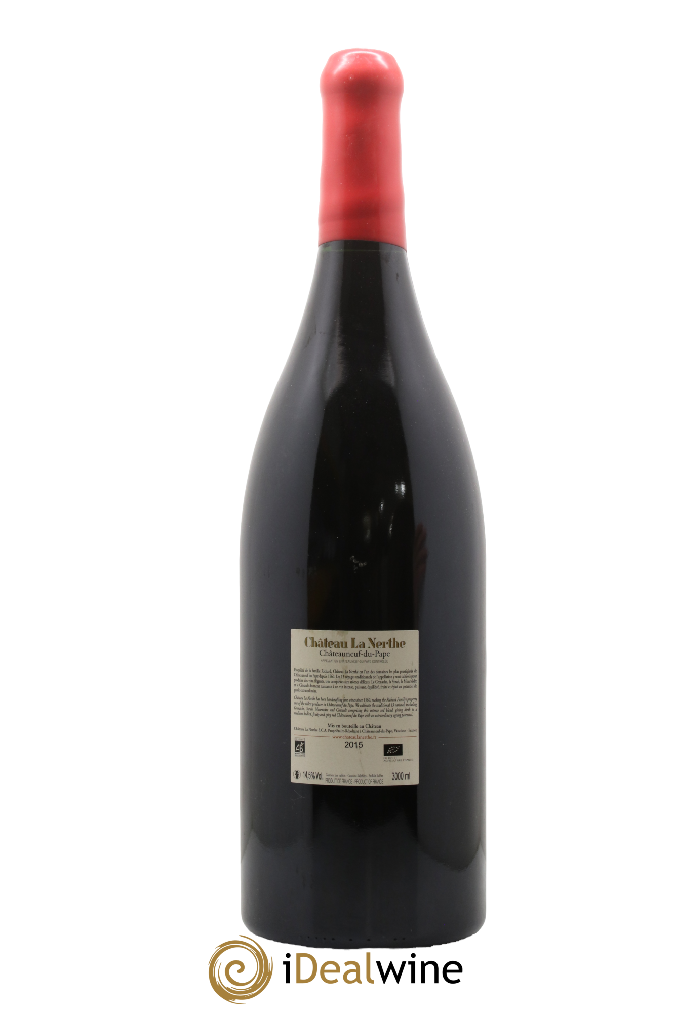 Châteauneuf-du-Pape Château la Nerthe Famille Richard 2015 - Posten von 1 Doppel-Magnum - 1