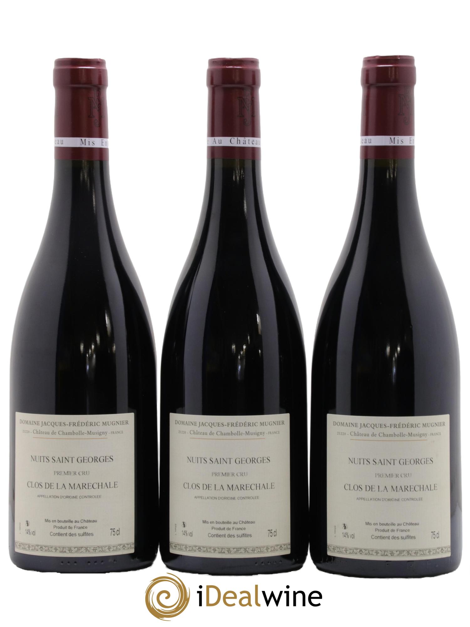 Nuits-Saint-Georges 1er Cru Clos de La Maréchale Jacques-Frédéric Mugnier 2022 - Lot de 3 bouteilles - 1