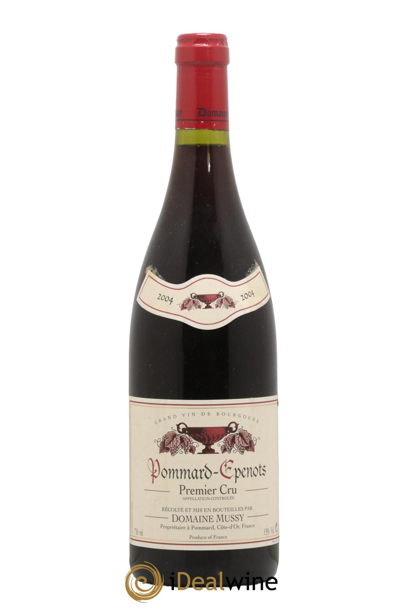Pommard 1er Cru Pommard Epenots Mussy 2004 - Lot de 1 bouteille - 0