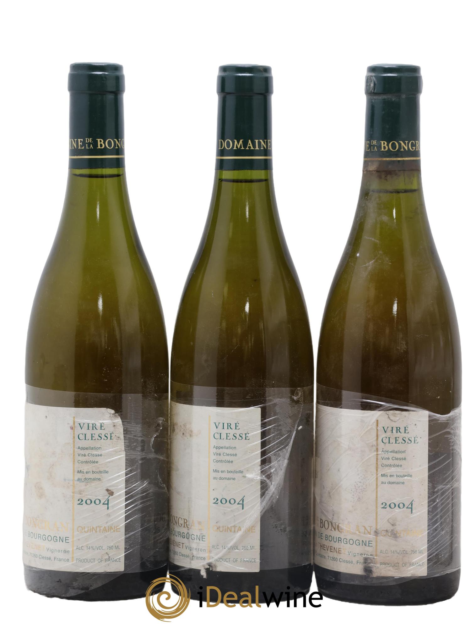 Viré-Clessé Cuvée E.J. Thevenet Domaine de la Bongran (J.Thevenet) 2004 - Lot de 3 bouteilles - 1