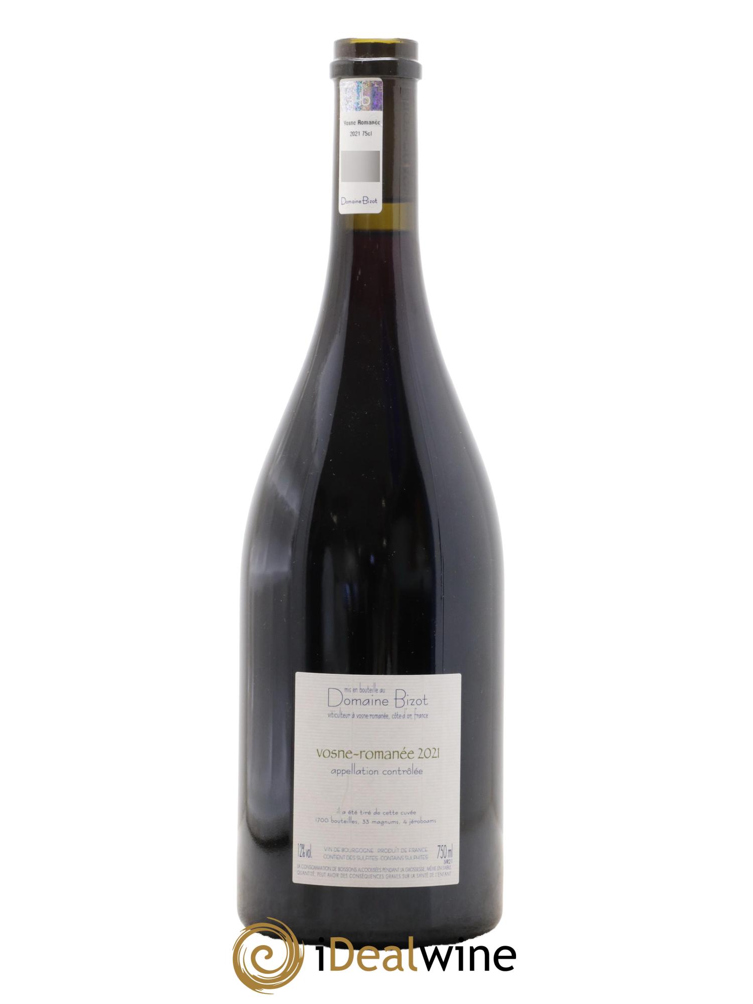 Vosne-Romanée Bizot (Domaine) 2021 - Lotto di 1 bottiglia - 1