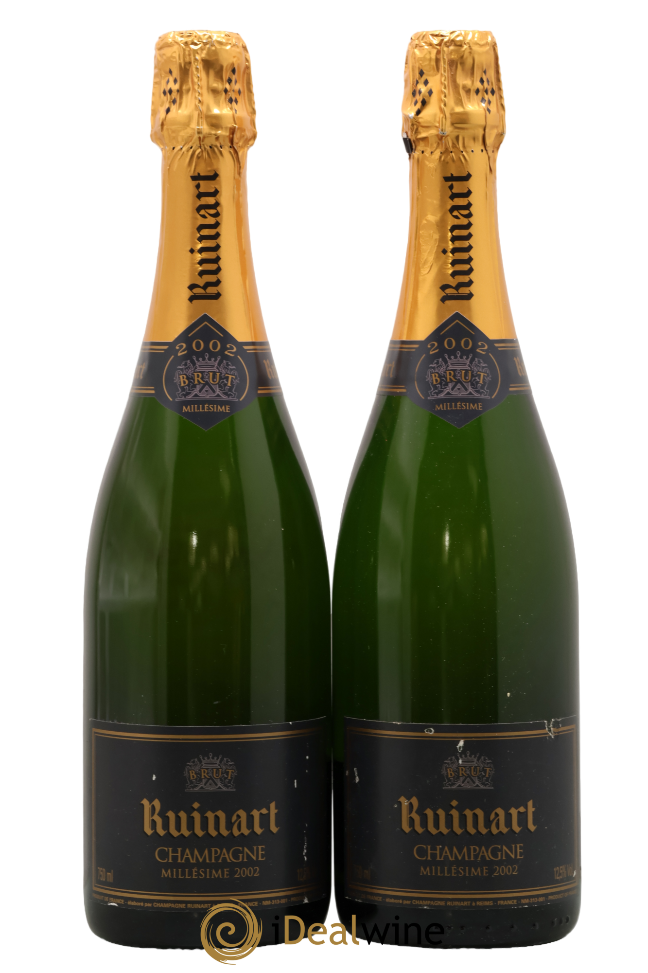 Brut Millésimé Ruinart 2002 - Lotto di 2 bottiglie - 0