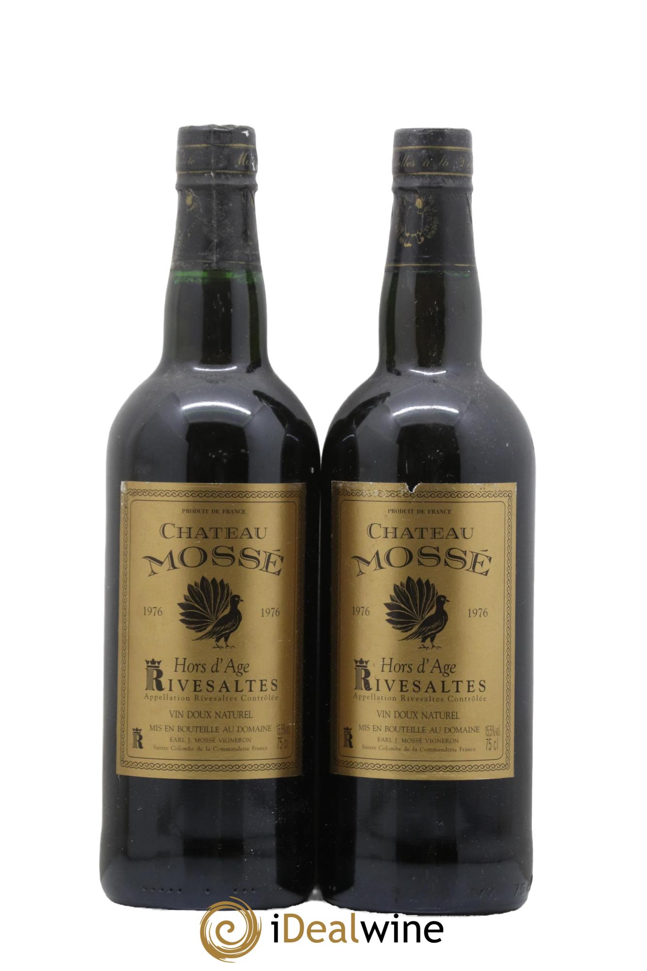 Rivesaltes Château Mossé 1976 - Lot de 2 bouteilles - 0