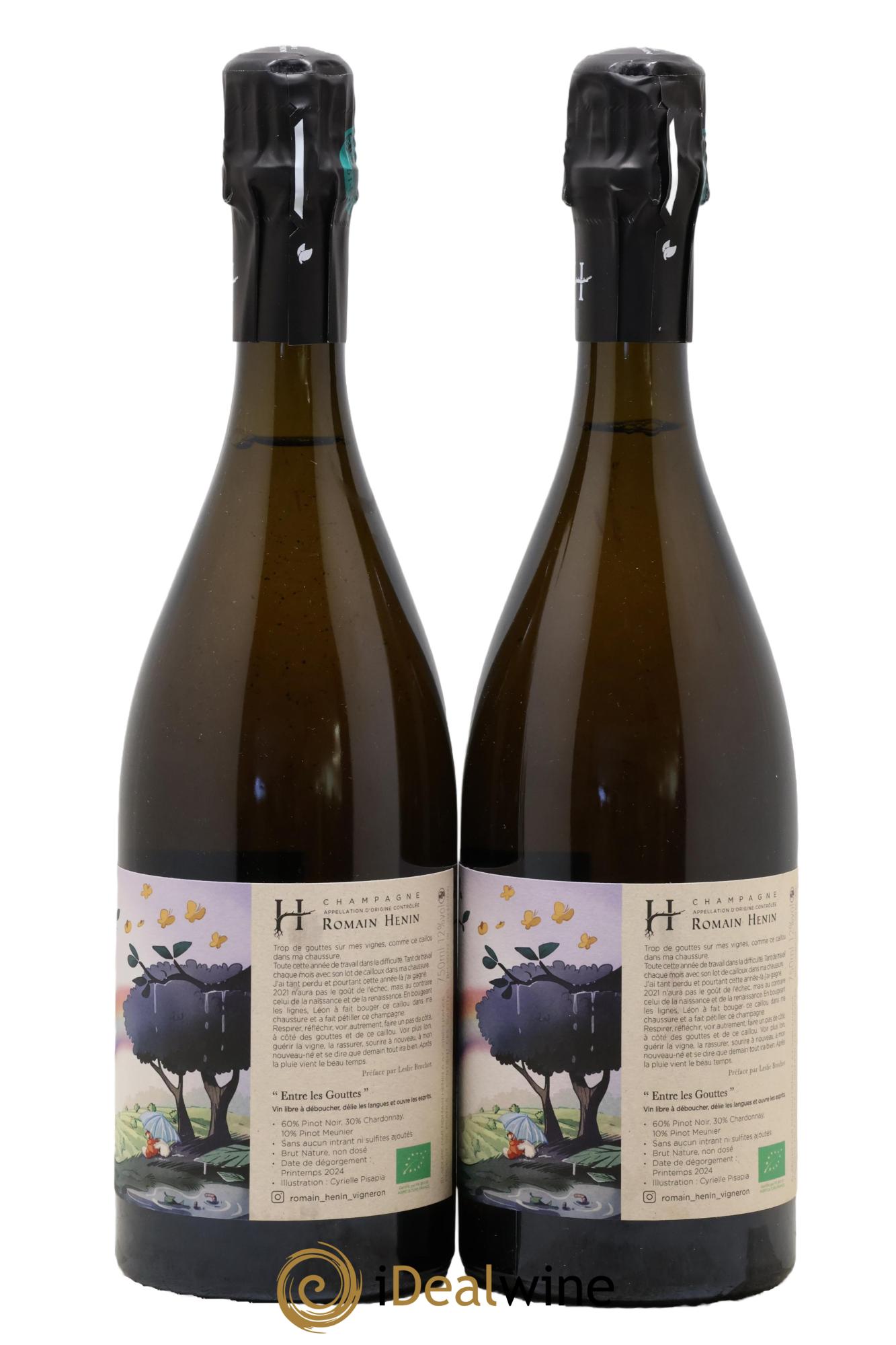 Entre les Gouttes Romain Henin - Lot de 2 bouteilles - 1