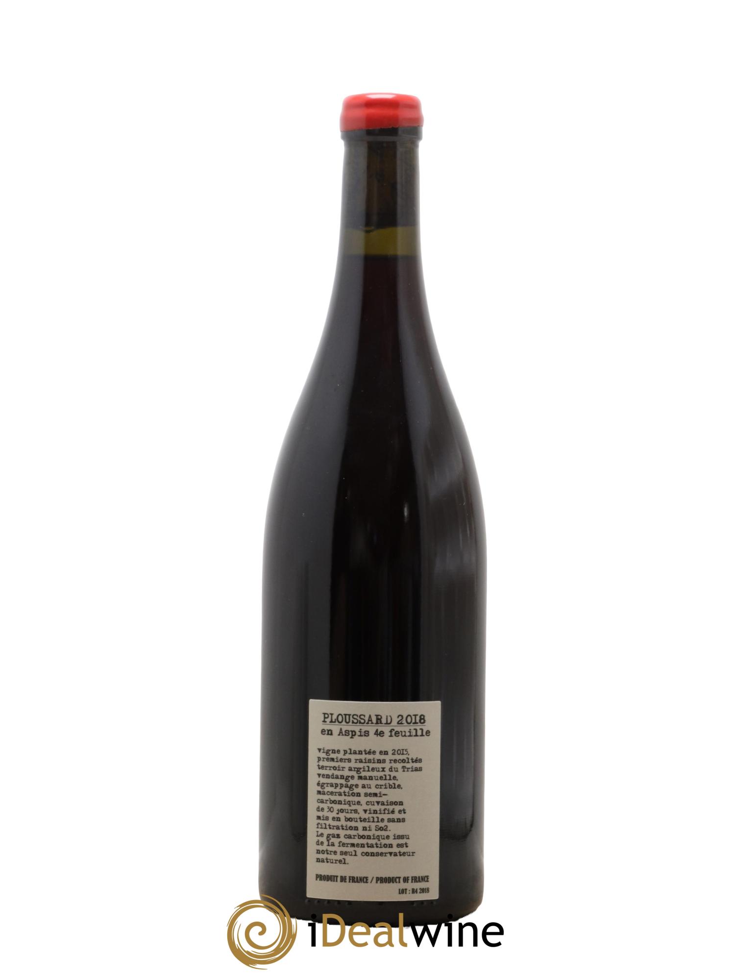 Arbois Ploussard en Aspis 4eme Feuille Adeline Houillon & Renaud Bruyère 2018 - Lot de 1 bouteille - 1