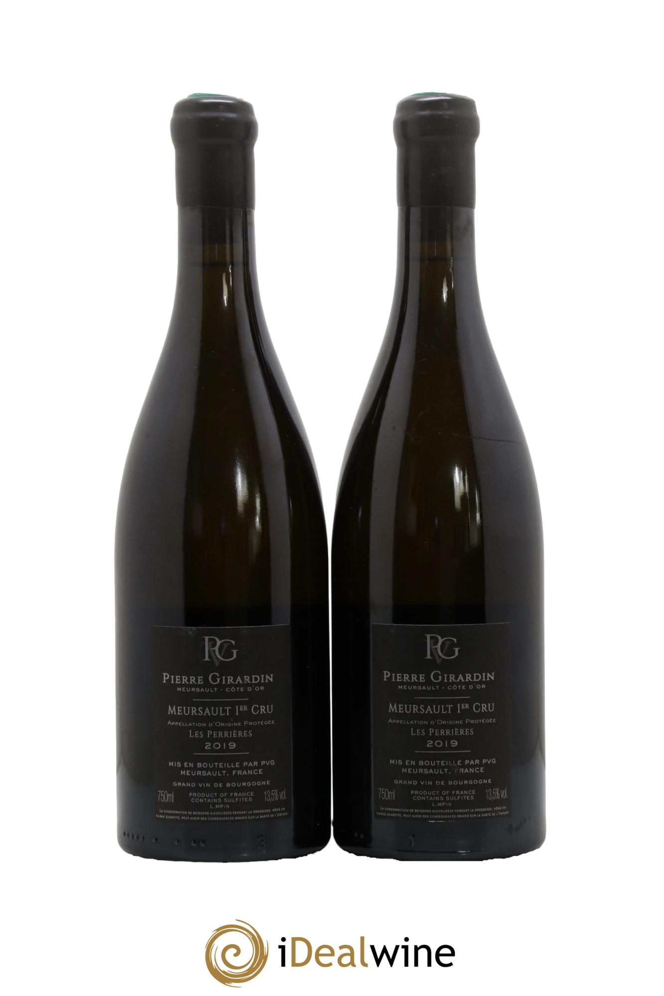 Meursault 1er Cru Les Perrières Pierre Girardin 2019 - Lot de 2 bouteilles - 1