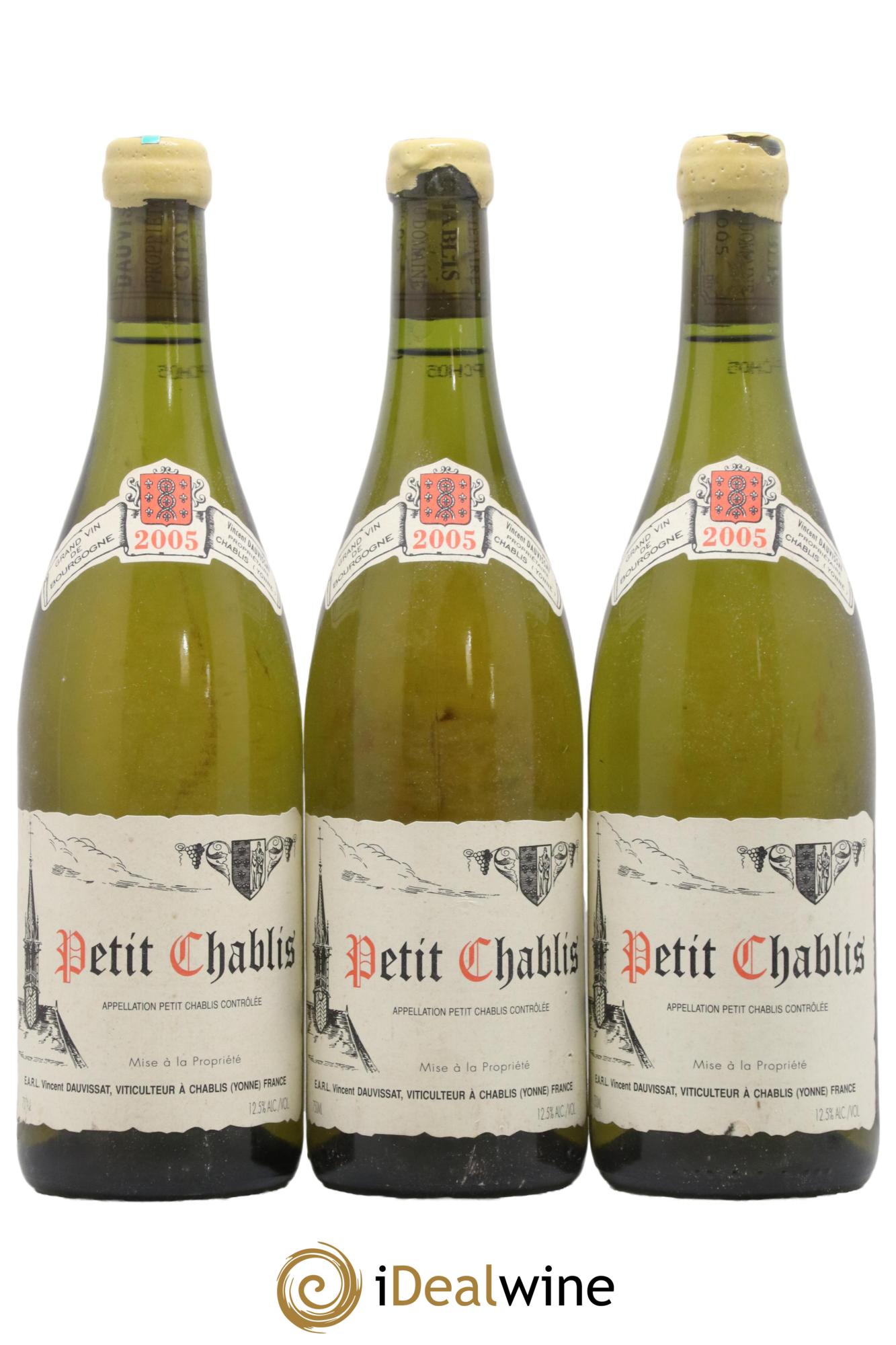 Petit Chablis Vincent Dauvissat (Domaine) 2005 - Lot de 3 bouteilles - 0