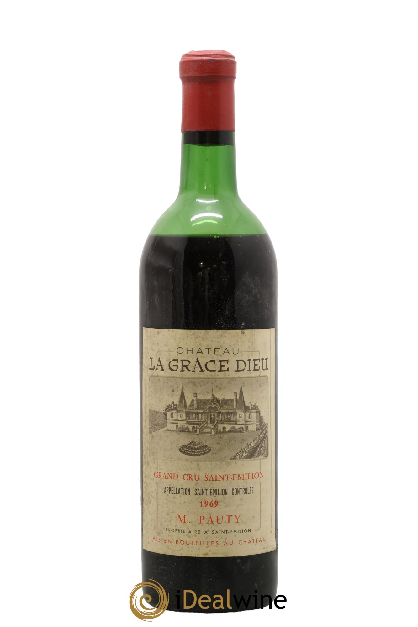 Château la Grâce Dieu 1969 - Posten von 1 Flasche - 0