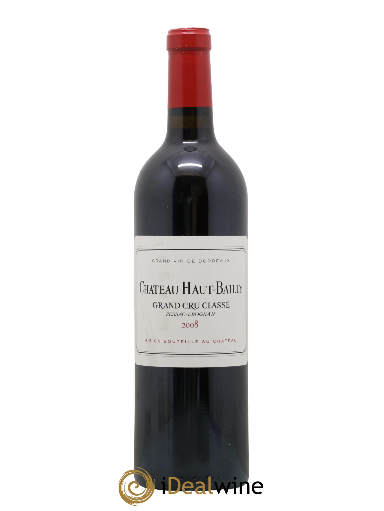 Château Haut-Bailly Cru Classé de Graves 2008 - Lot de 1 bouteille - 0