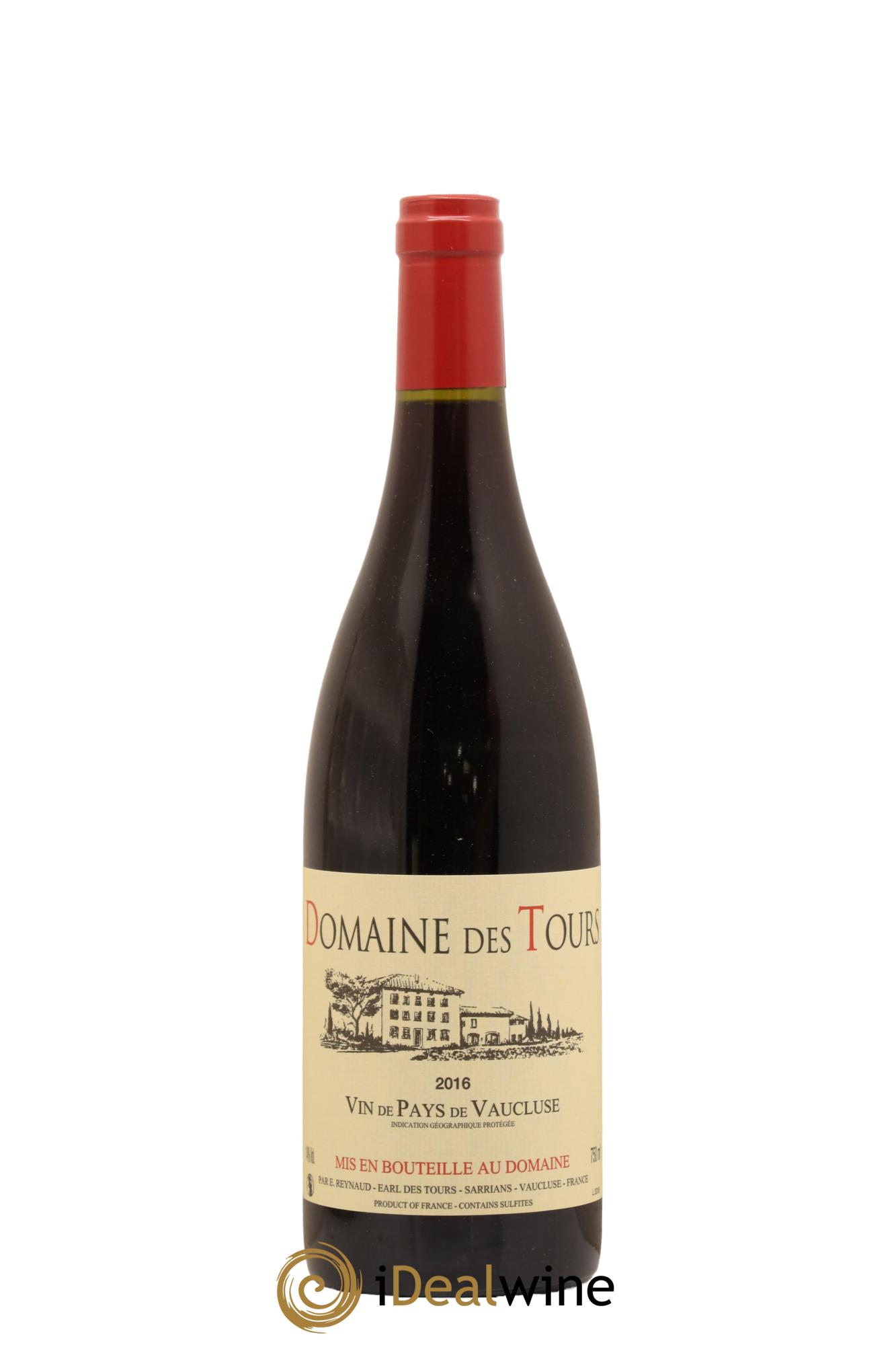 Vaucluse (Vin de Pays de Vaucluse) Domaine des Tours Emmanuel Reynaud 2016 - Lot de 1 bouteille - 0