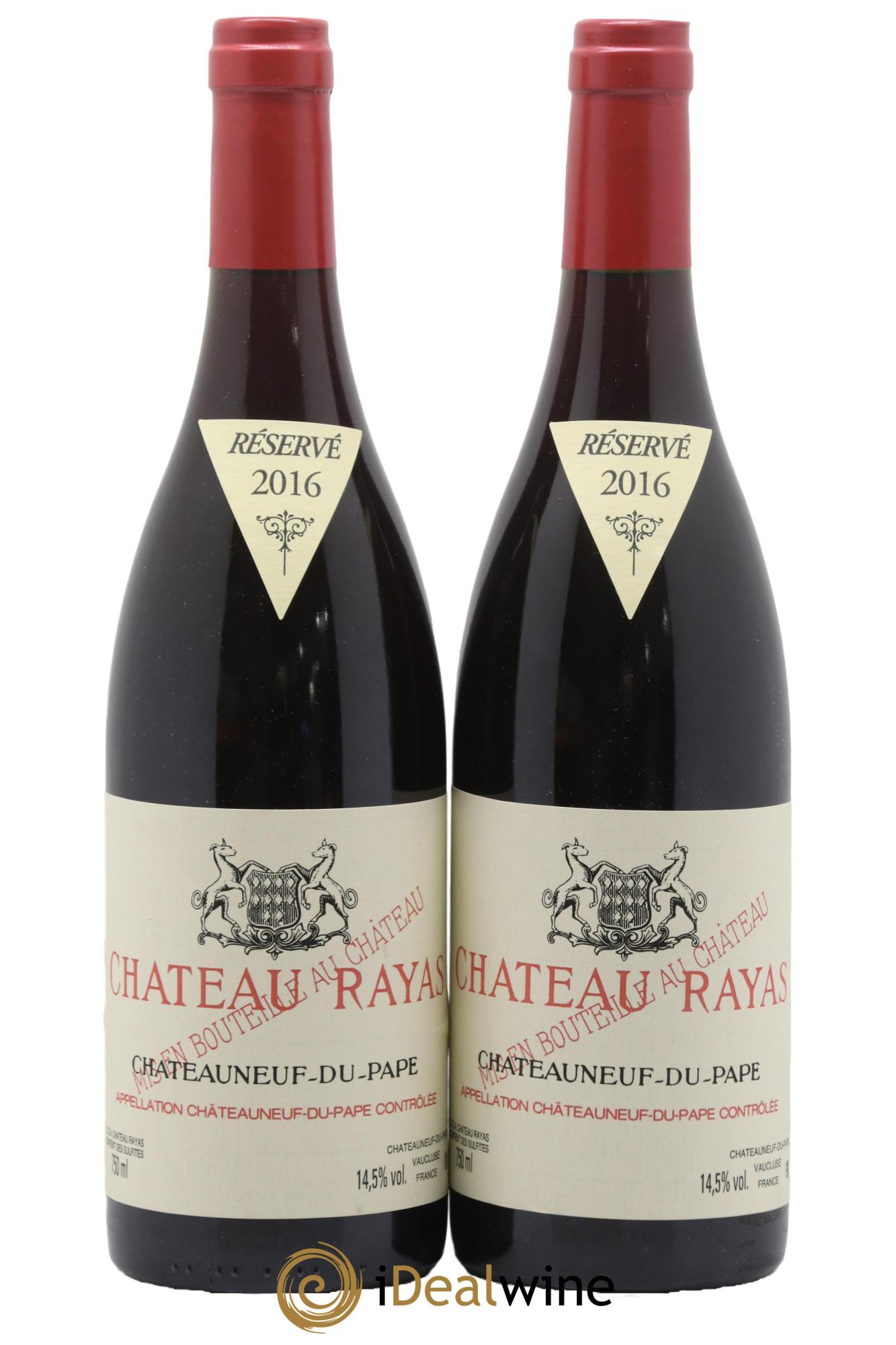 Châteauneuf-du-Pape Château Rayas Emmanuel Reynaud 2016 - Lot de 2 bouteilles - 0