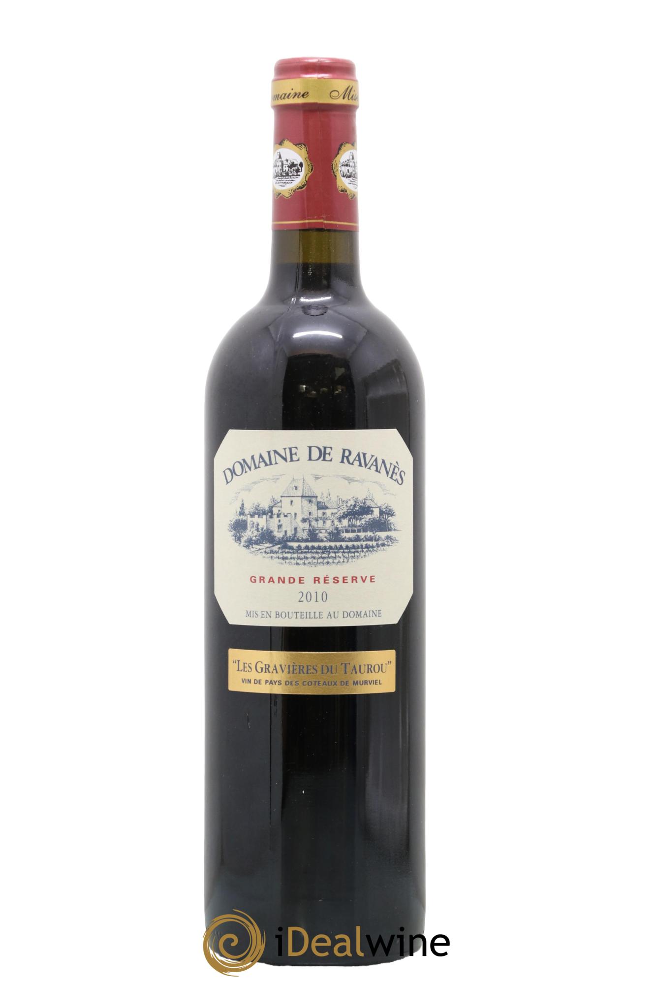 Languedoc Coteaux de Murviel Les Gravières du Taurou Grande Reserve Domaine de Ravanes 2010 - Lot of 1 bottle - 0