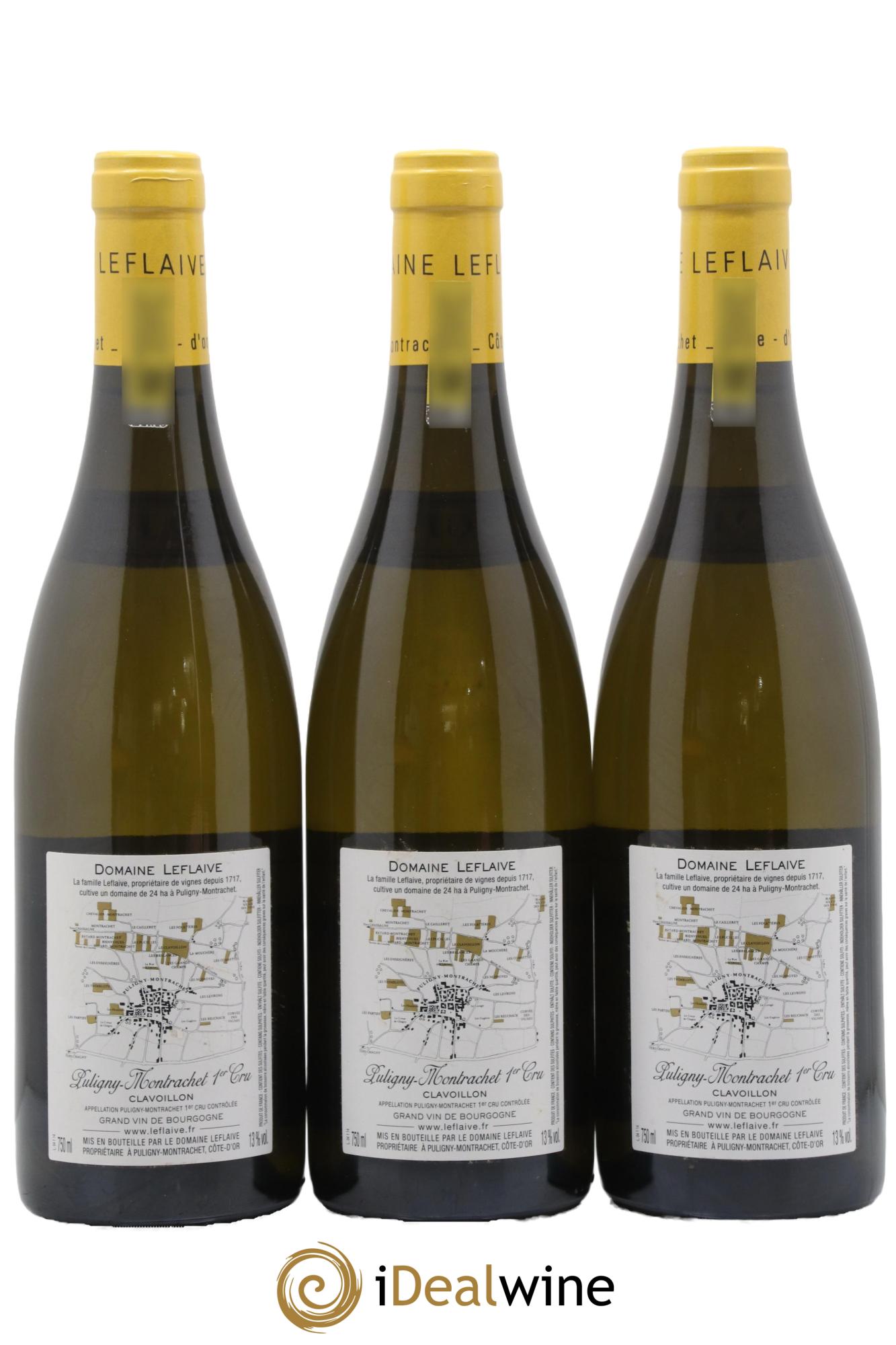 Puligny-Montrachet 1er Cru Clavoillon Leflaive (Domaine) 2014 - Lot de 3 bouteilles - 1