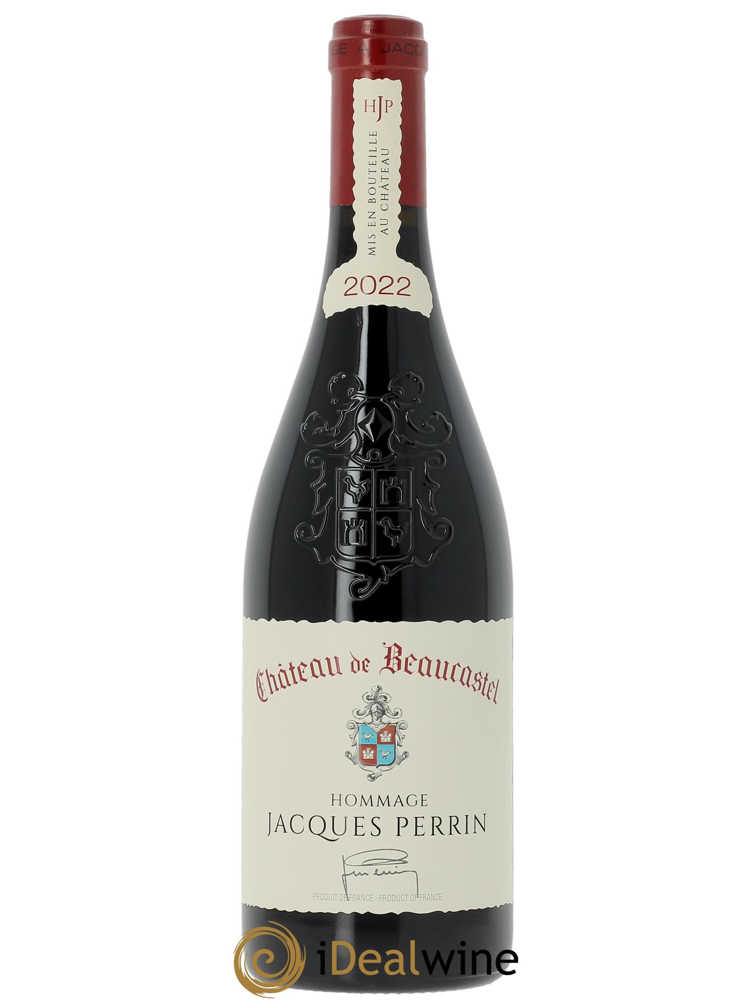 Châteauneuf-du-Pape Château de Beaucastel Hommage à Jacques Perrin Famille Perrin (Cassetta in legno a partire da  CBO 3 bts) 2022 - Lotto di 1 bottiglia - 0