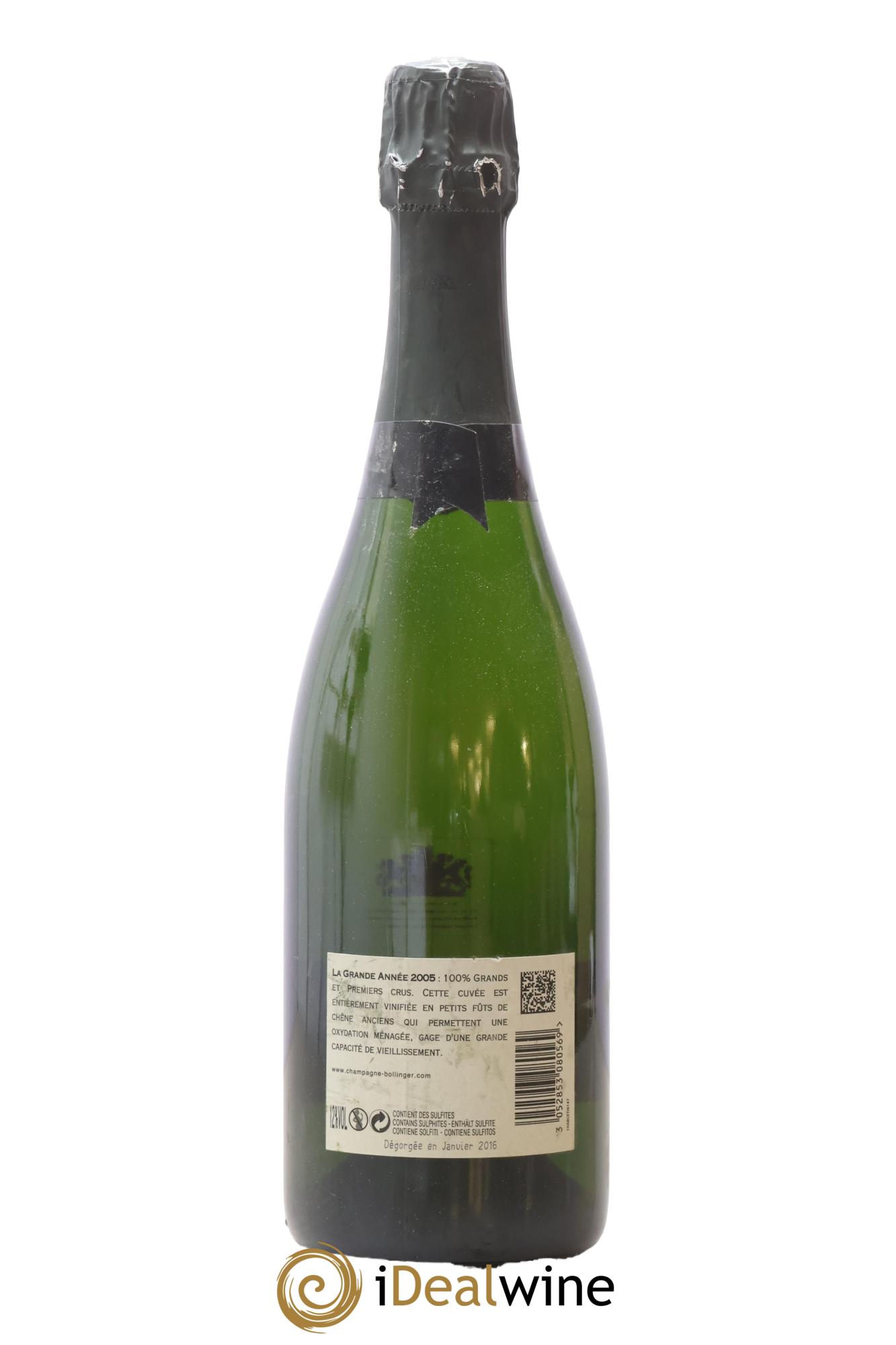 Grande Année Brut Bollinger 2005 - Lotto di 1 bottiglia - 1