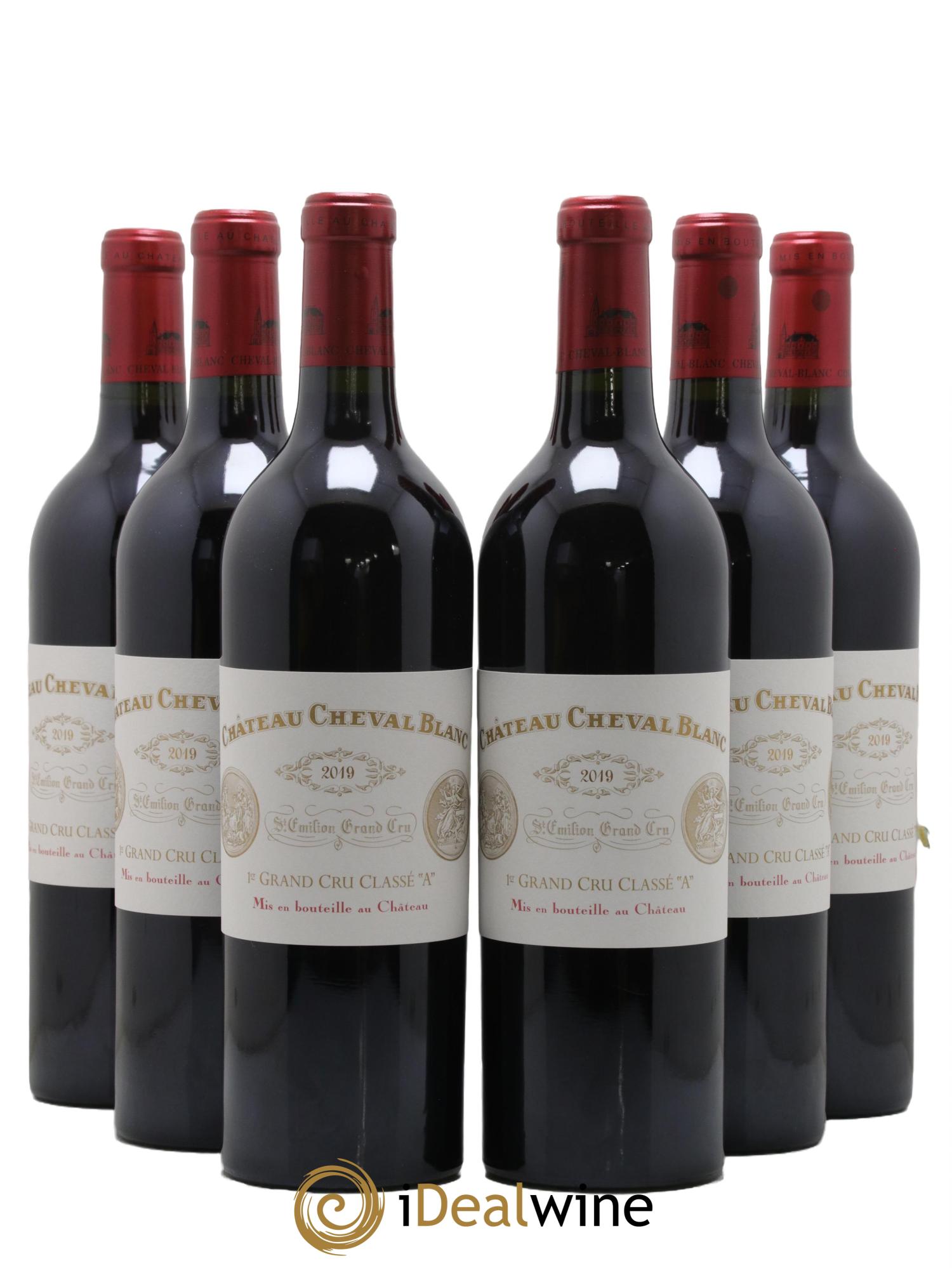 Château Cheval Blanc 1er Grand Cru Classé A 2019 - Lot de 6 bouteilles - 0