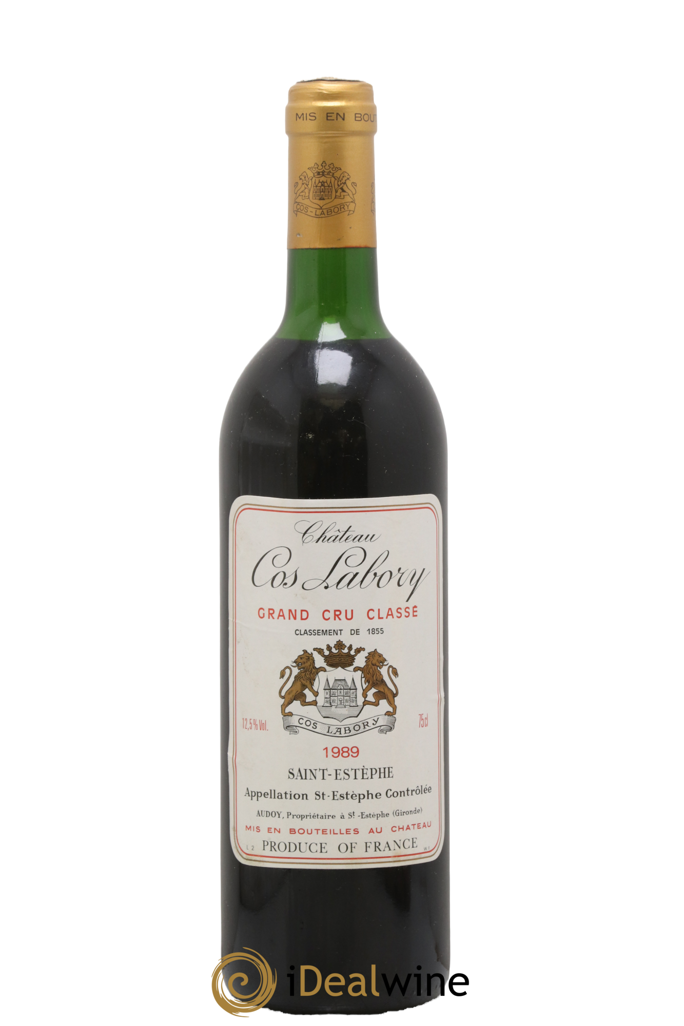 Château Cos Labory 5ème Grand Cru Classé 1989 - Lot de 1 bouteille - 0
