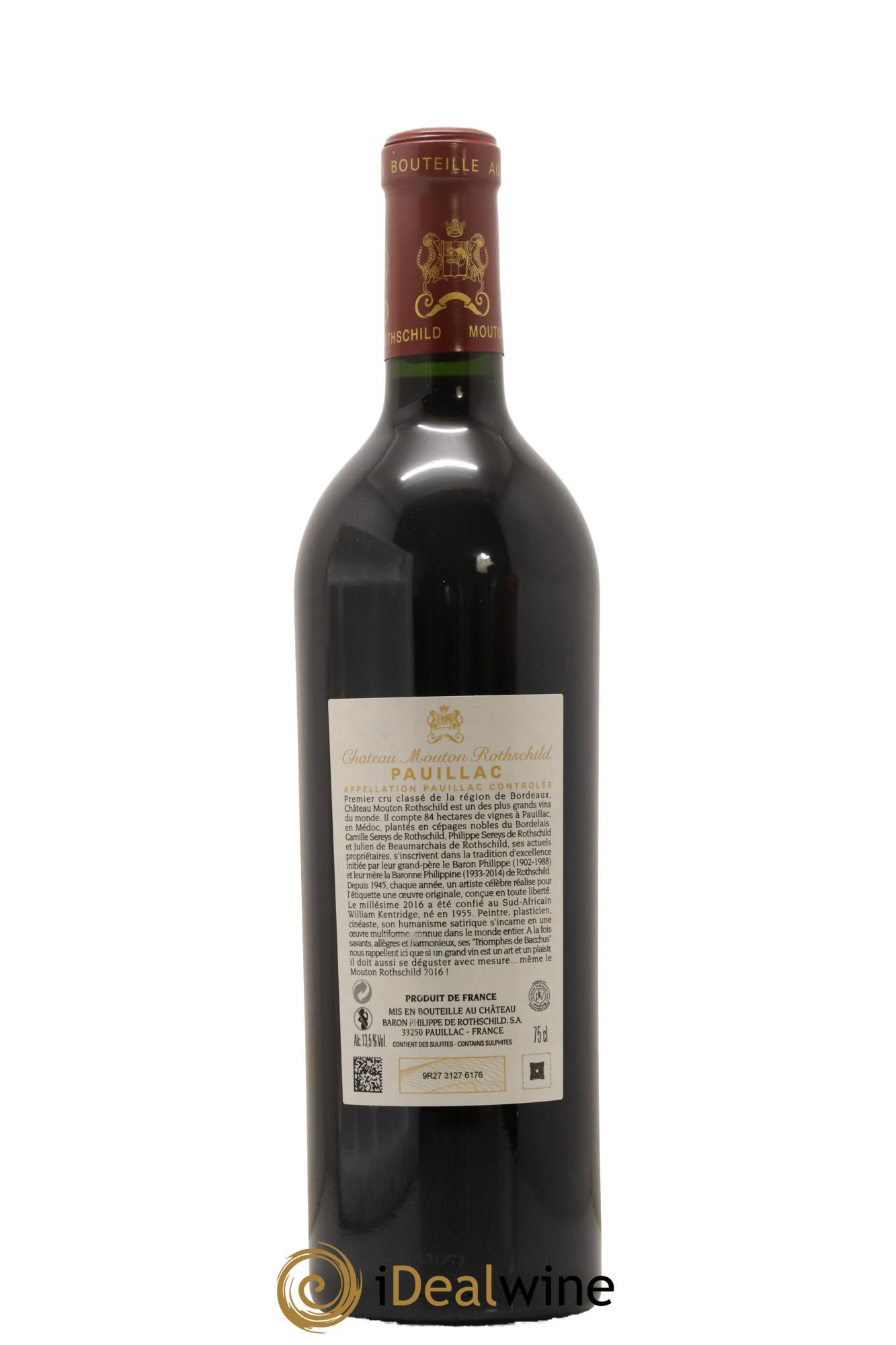 Château Mouton Rothschild 1er Grand Cru Classé 2016 - Lotto di 1 bottiglia - 2