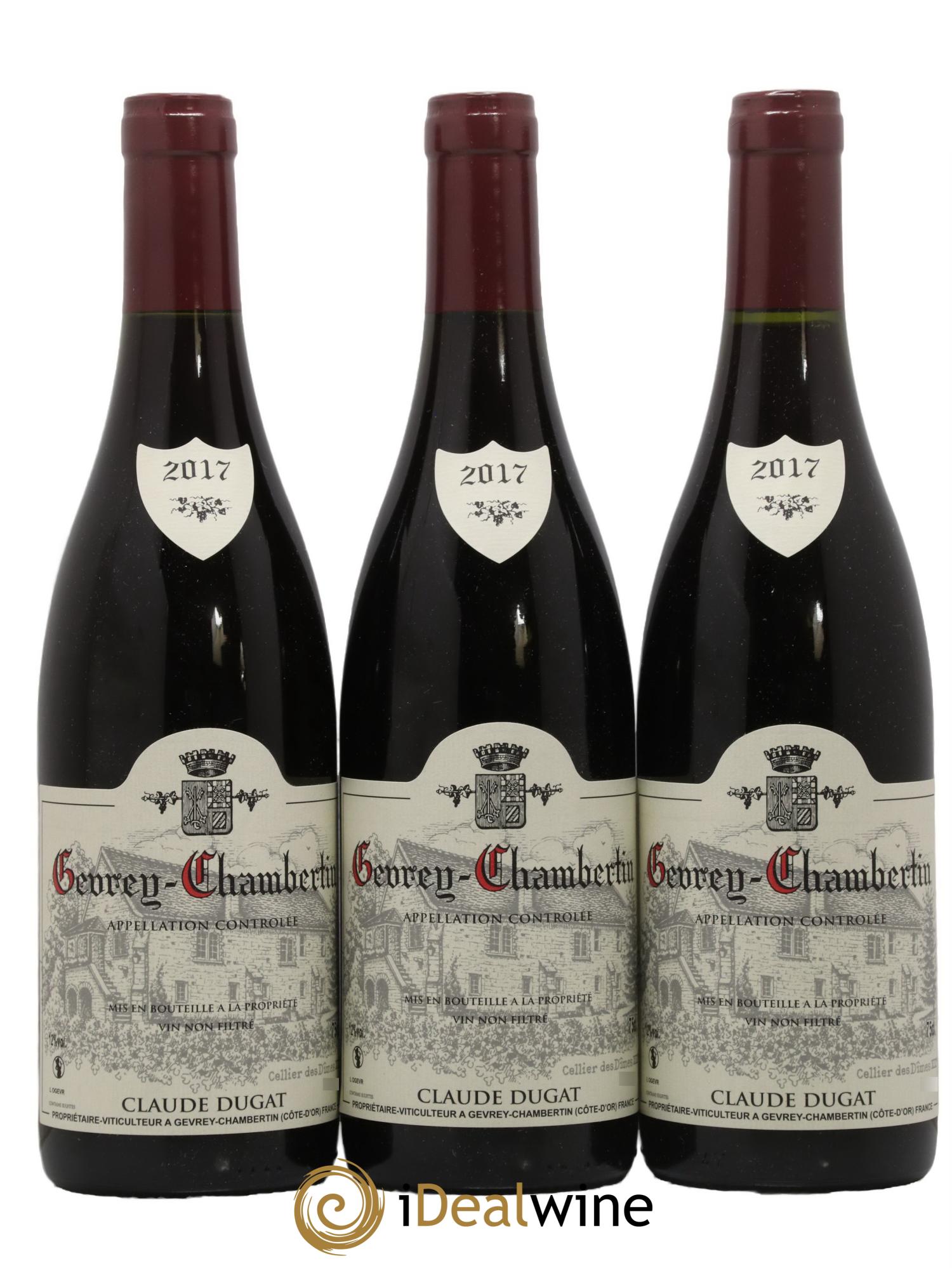 Gevrey-Chambertin Claude Dugat 2017 - Posten von 3 Flaschen - 0