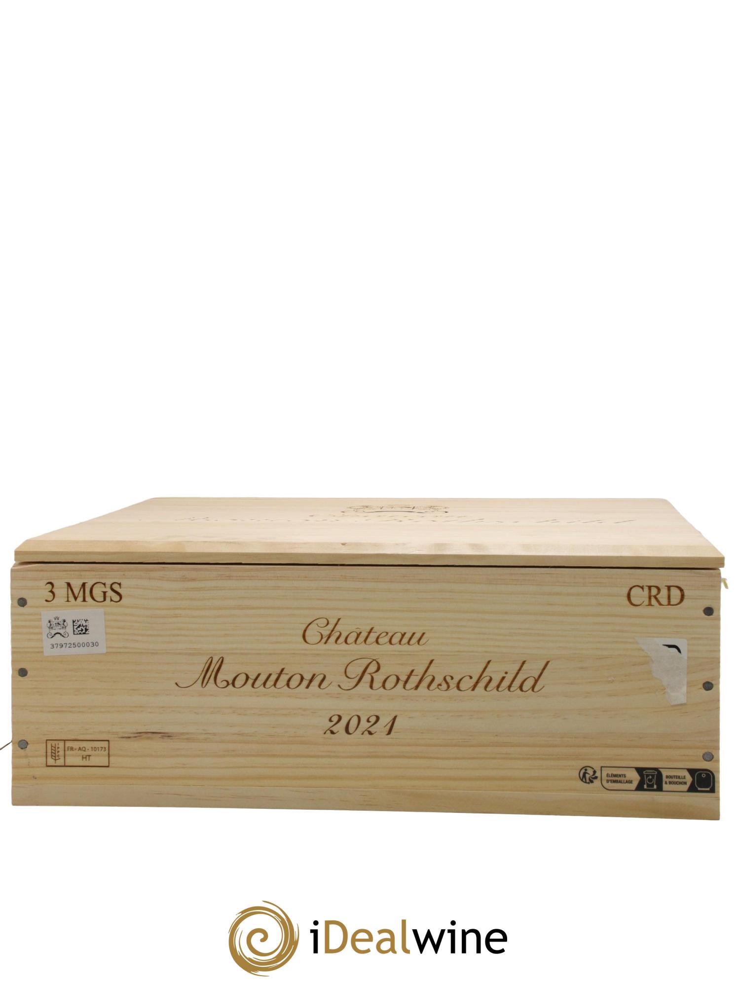 Château Mouton Rothschild 1er Grand Cru Classé  2021 - Lot of 3 magnums - 3