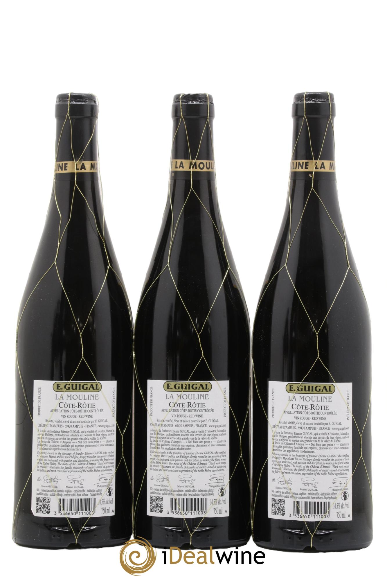 Côte-Rôtie La Mouline Guigal 2019 - Lot of 3 bottles - 1