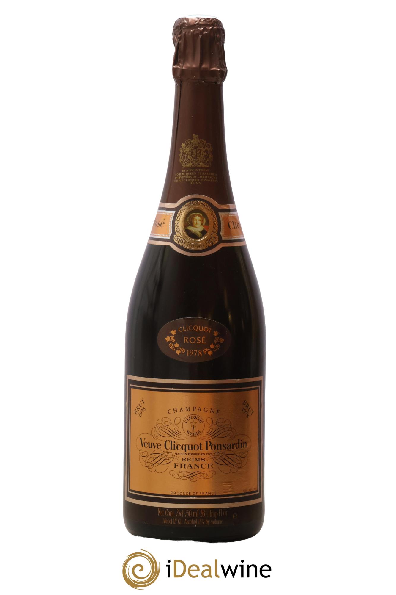 Vintage Rosé Veuve Clicquot 1978 - Lot de 1 bouteille - 1