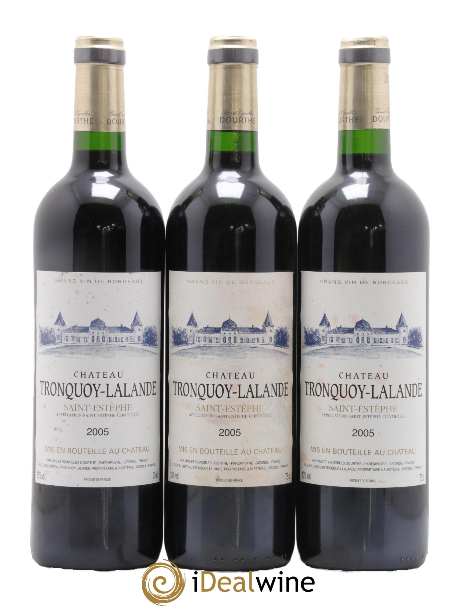 Château Tronquoy Lalande 2005 - Lot of 6 bottles - 1