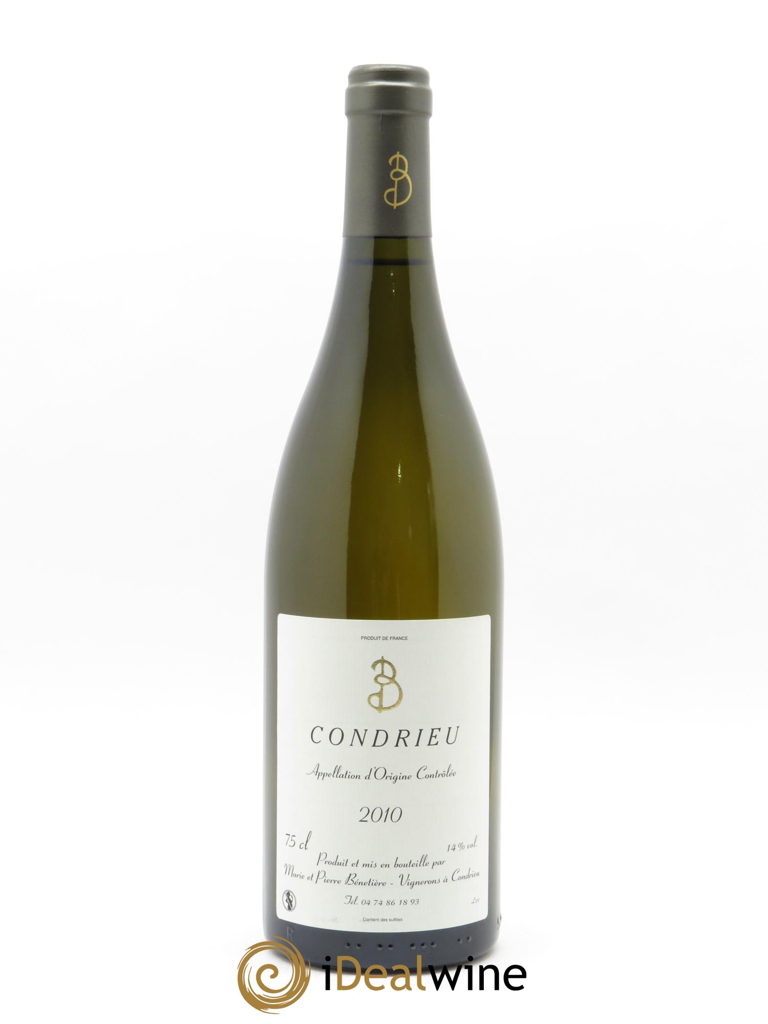 Condrieu Marie et Pierre Bénetière (Domaine) 2010 - Lot de 1 bouteille - 0