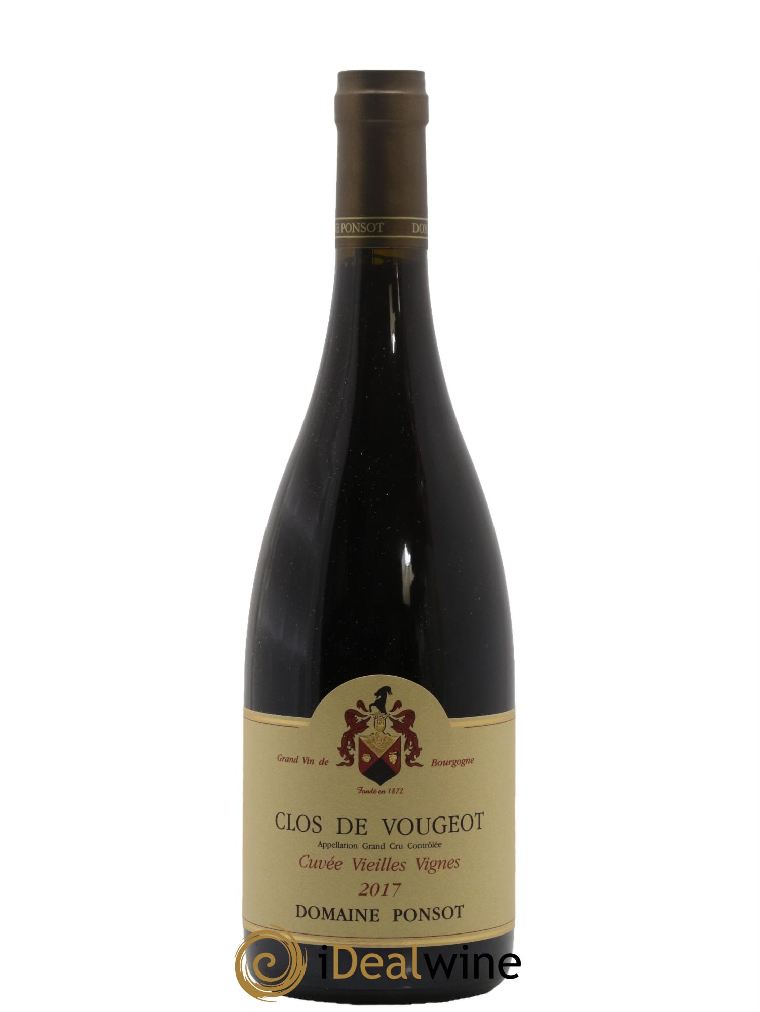 Clos de Vougeot Grand Cru Ponsot (Domaine) 2017 - Lot de 1 bouteille - 0