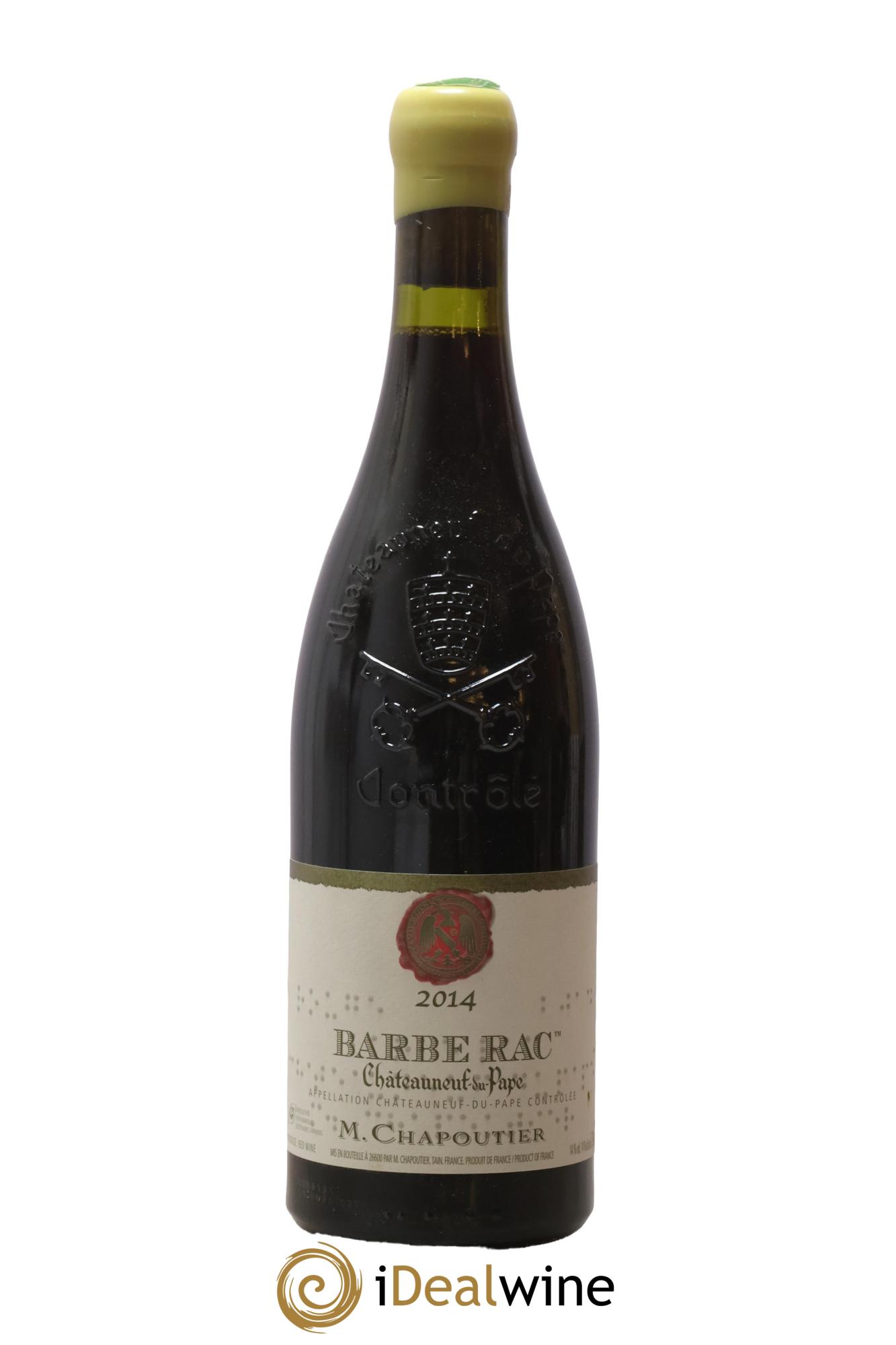 Châteauneuf-du-Pape Barbe Rac Chapoutier 2014 - Lot of 1 bottle - 0